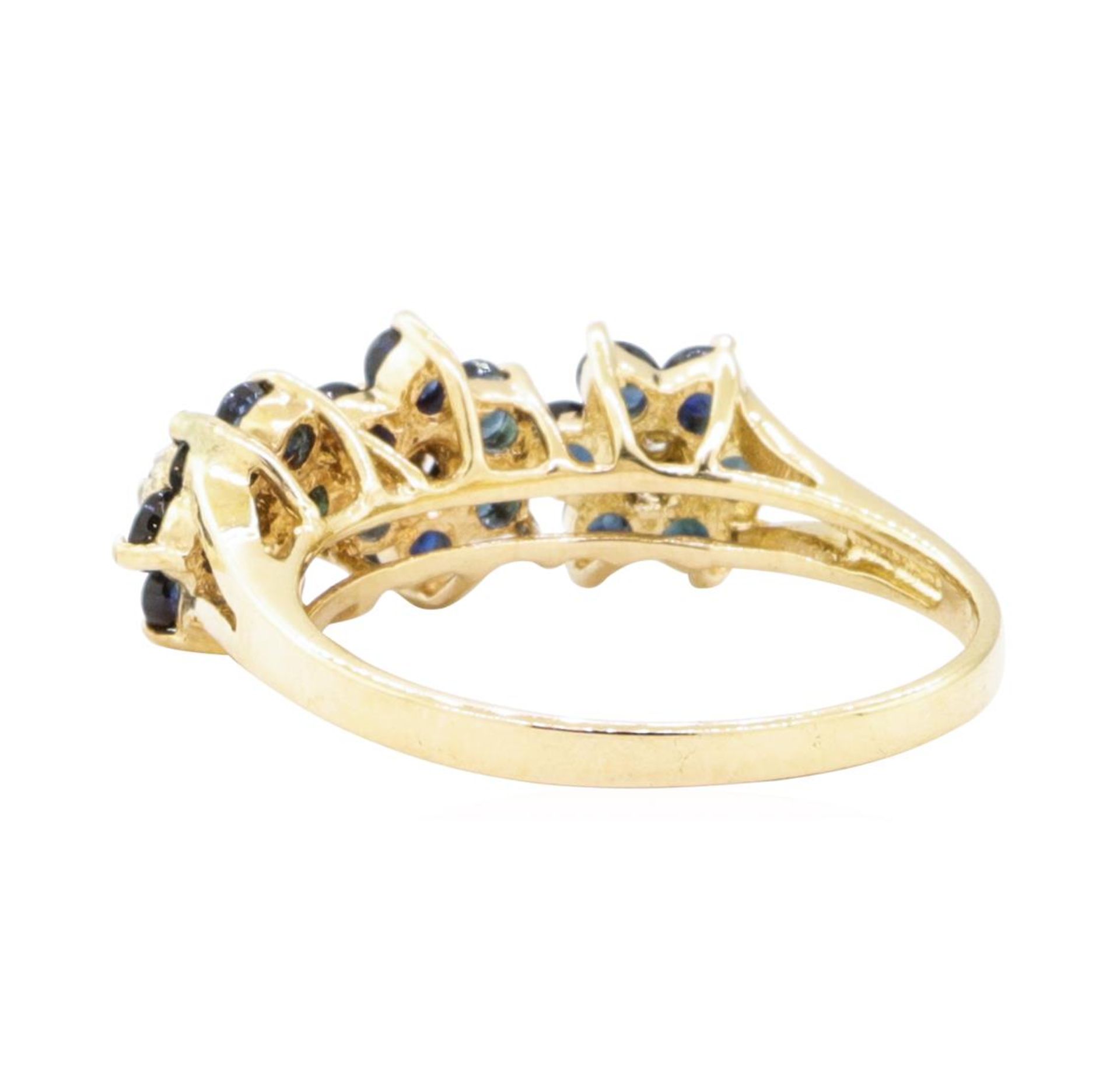 1.05ctw Sapphire and Diamond Ring - 14KT Yellow Gold - Image 3 of 4