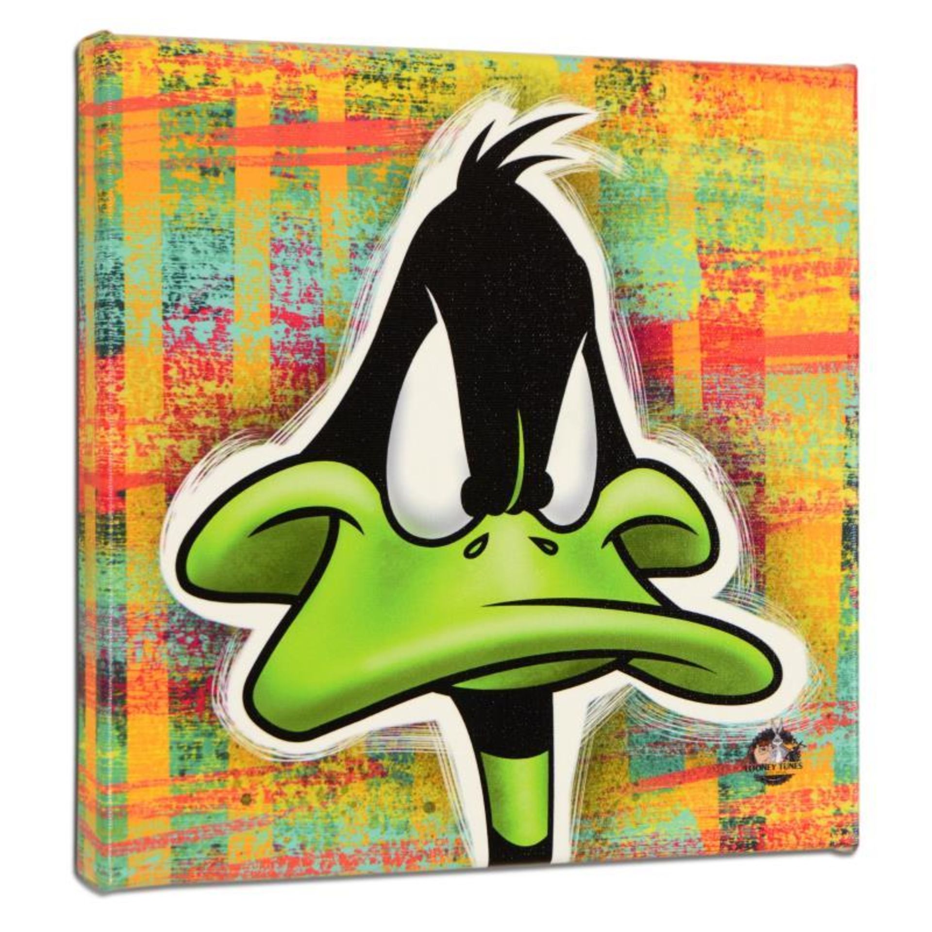 Looney Tunes, "Daffy Duck" Numbered Limited Edition on Canvas with COA. This pie - Image 2 of 2