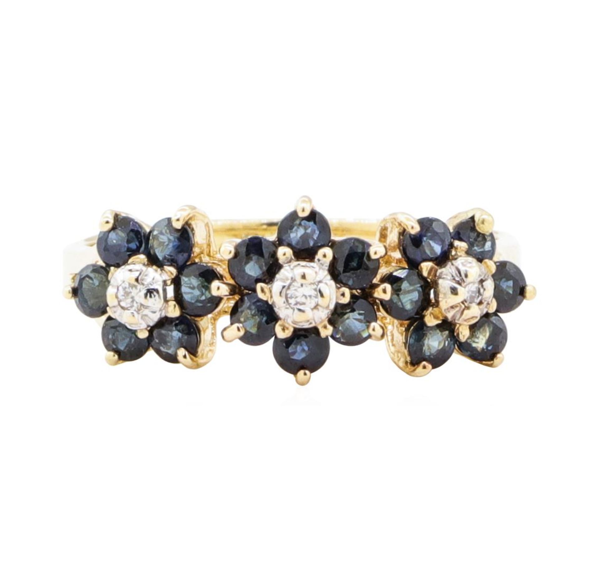 1.05ctw Sapphire and Diamond Ring - 14KT Yellow Gold - Image 2 of 4