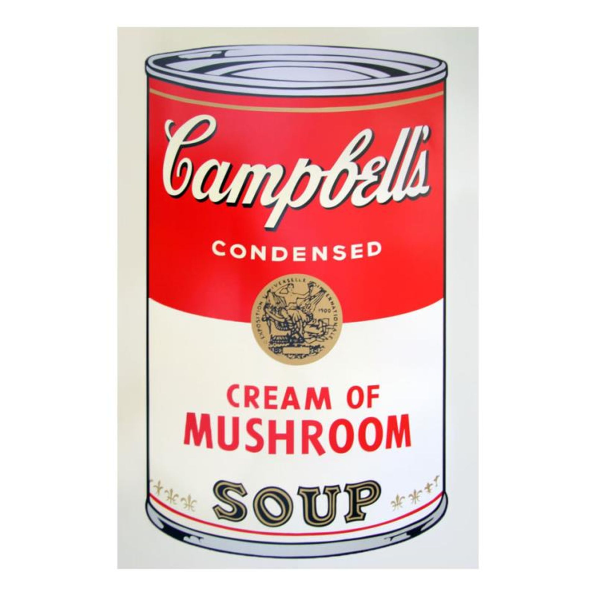 Andy Warhol "Soup Can 11.53 (Cream of Mushroom)" Silk Screen Print from Sunday B