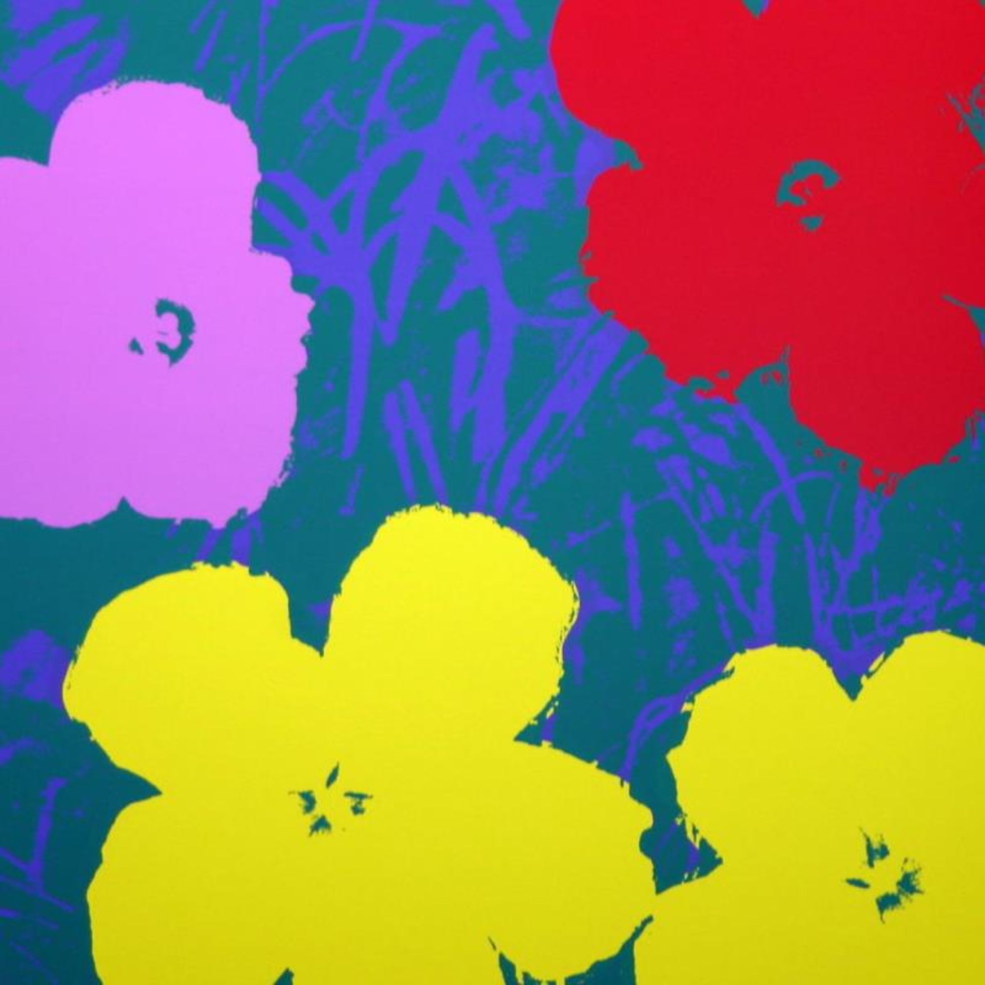 Andy Warhol "Flowers 11.65" Silk Screen Print from Sunday B Morning. - Image 2 of 2