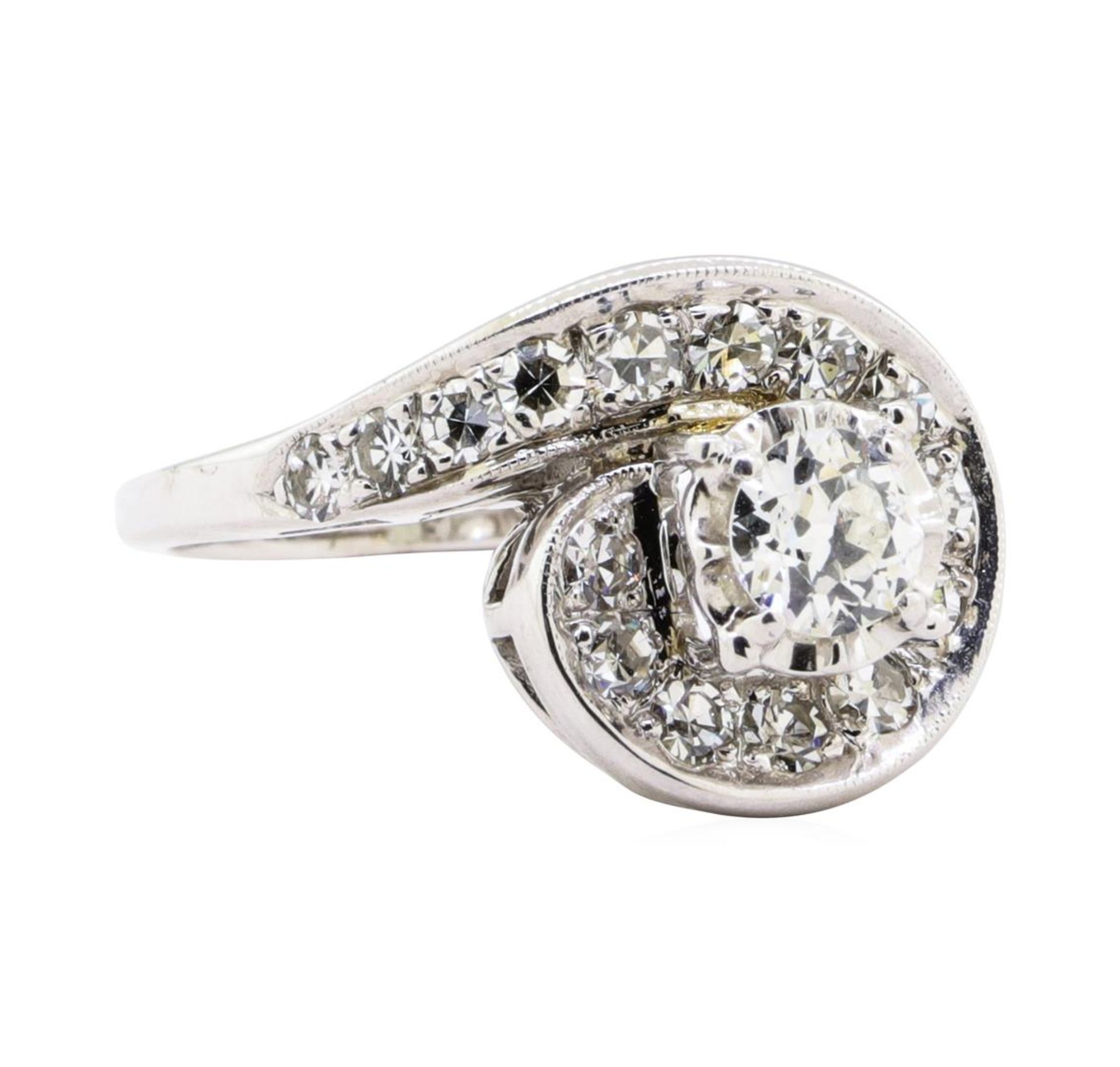 1.11 ctw Diamond Ring - 14KT White Gold