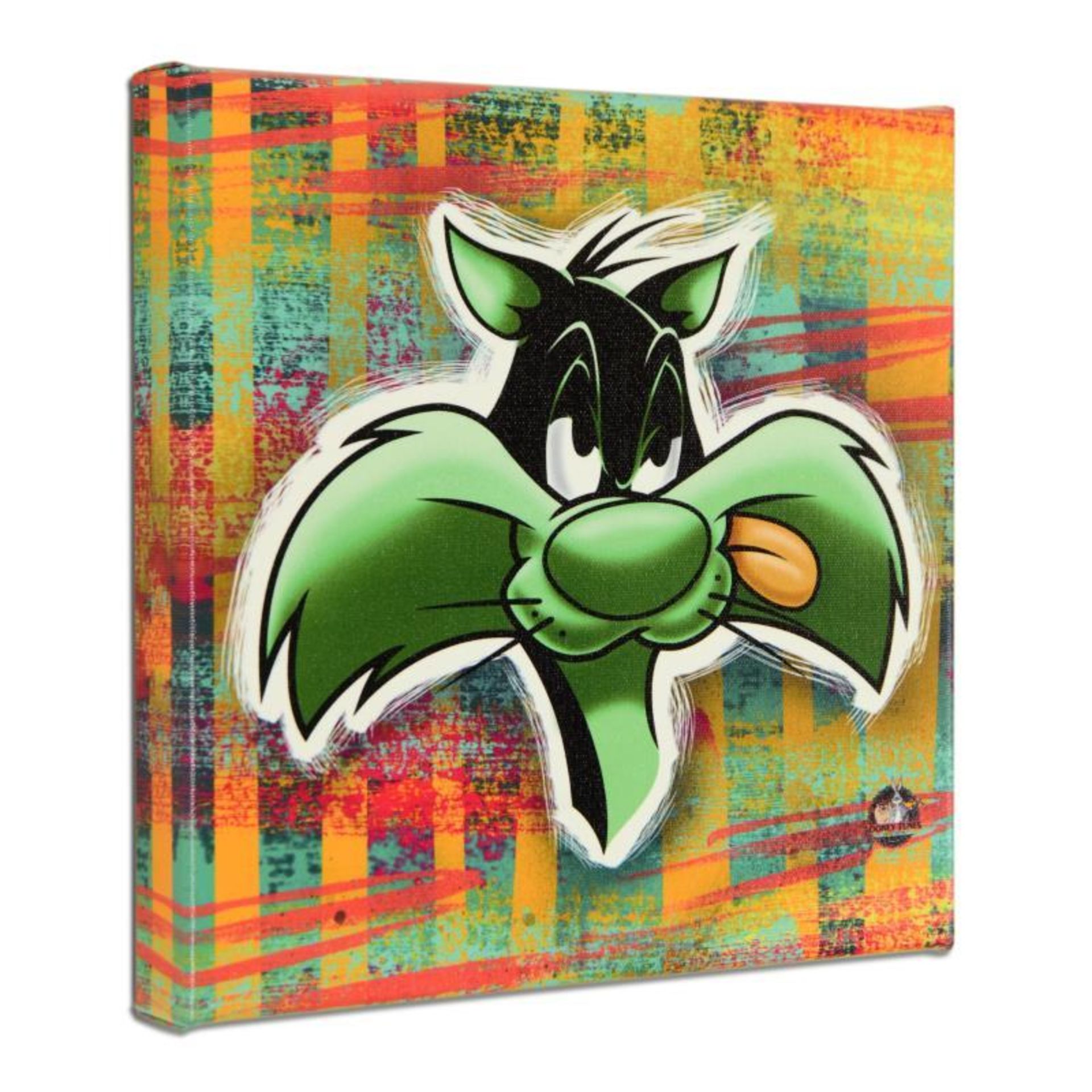 Looney Tunes, "Sylvester" Numbered Limited Edition on Canvas with COA. This piec - Image 2 of 2