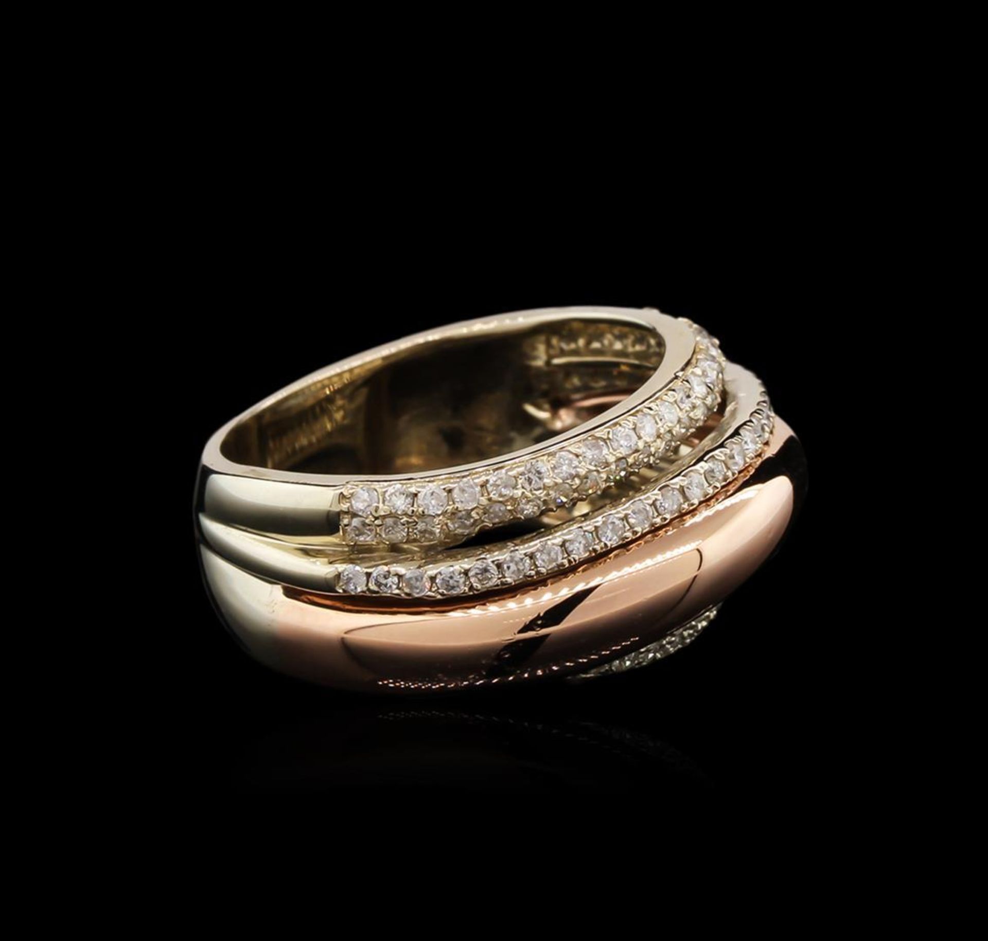 0.88 ctw Diamond Ring - 14KT Two-Tone Gold - Image 2 of 3