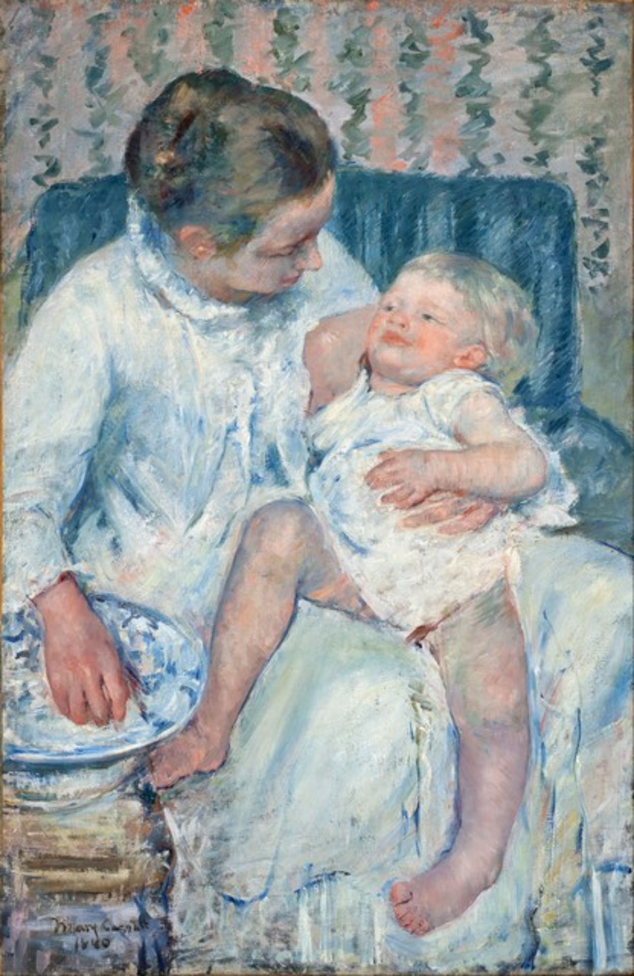 Cassatt - Mother About to Wash Her Sleepy Child