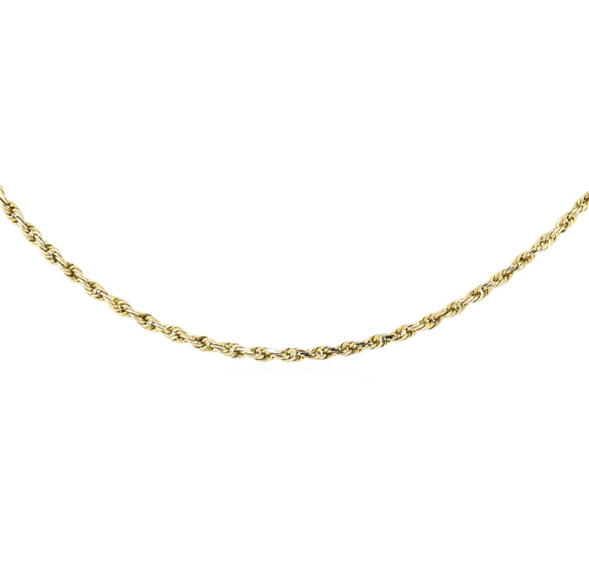 Twenty-Three Inch Rope Chain - 14KT Yellow Gold - Image 2 of 2