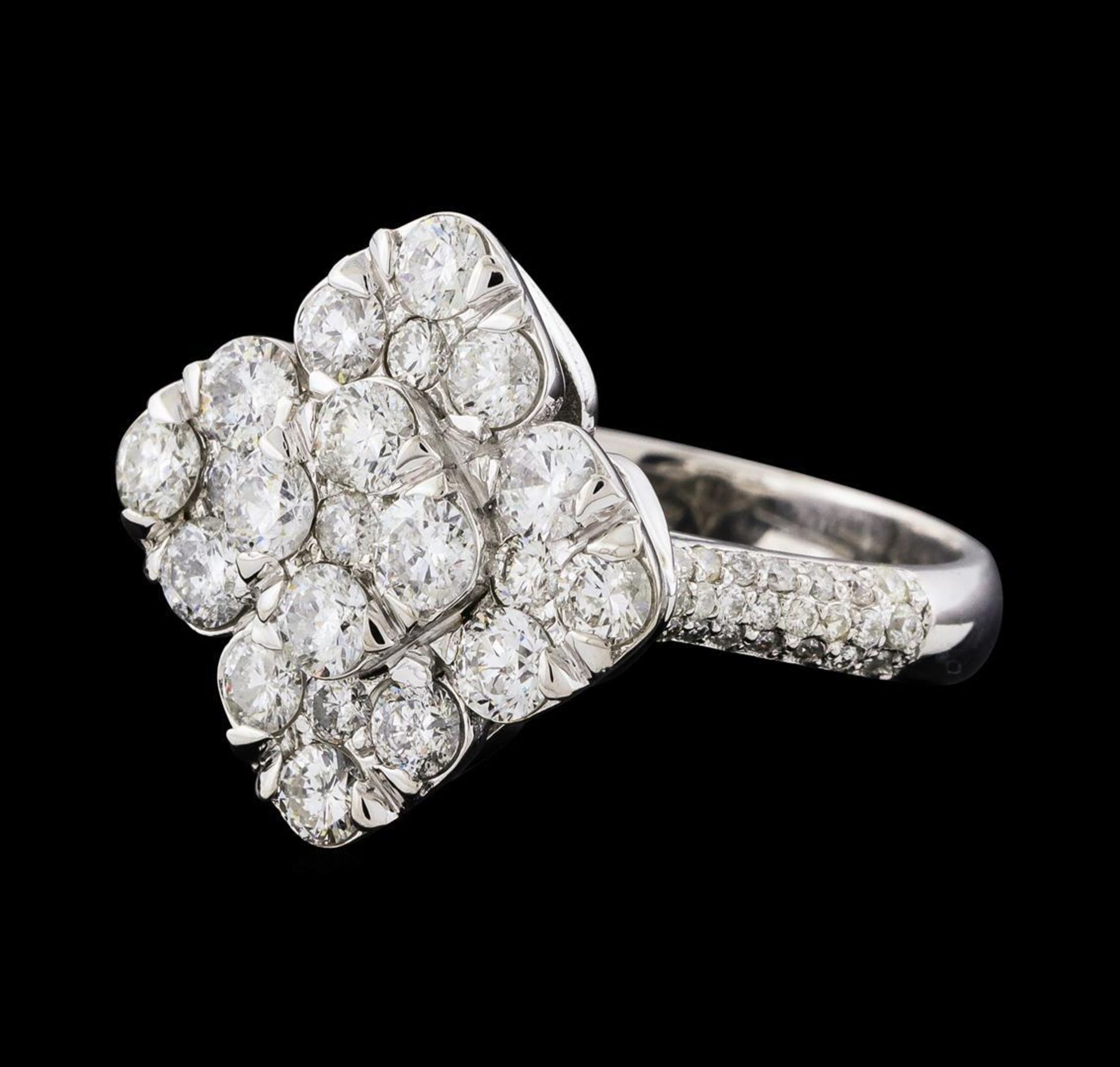 2.12 ctw Diamond Ring - 14KT White Gold