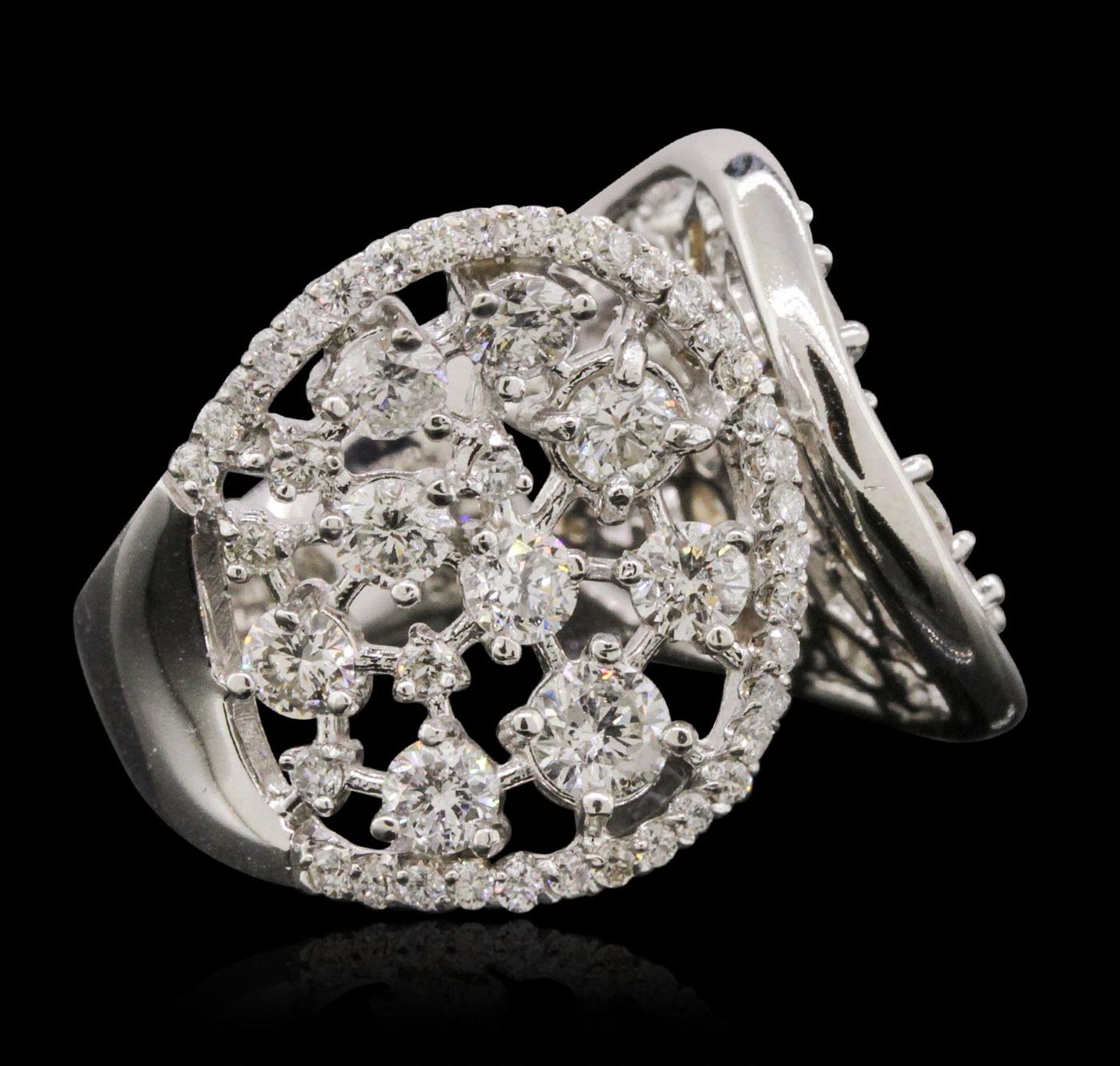 14KT White Gold 3.81 ctw Diamond Ring - Image 2 of 3