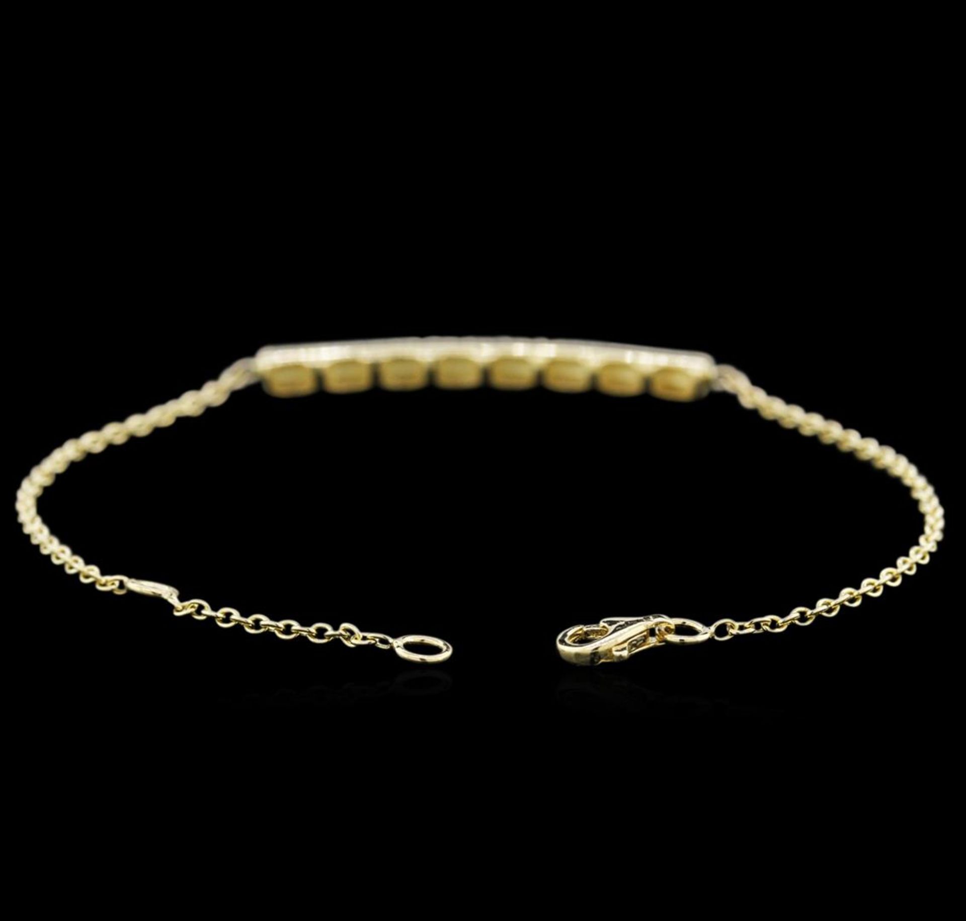 0.55 ctw Diamond Bracelet - 14KT Yellow Gold - Image 3 of 3