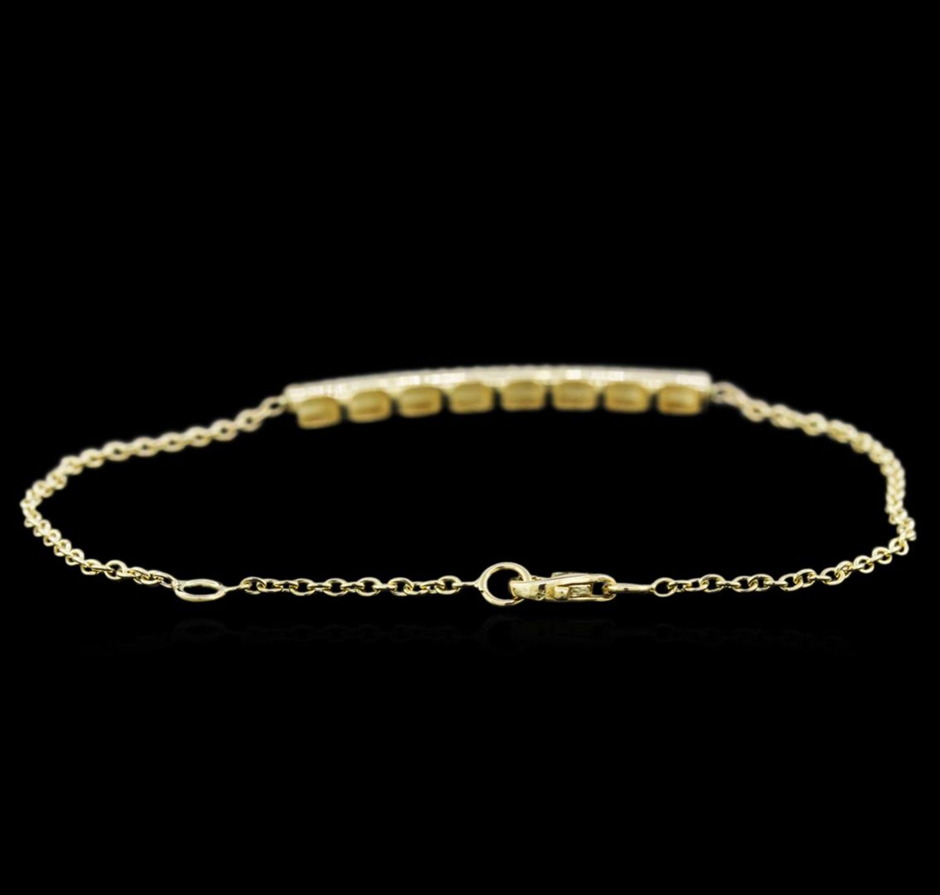 0.55 ctw Diamond Bracelet - 14KT Yellow Gold - Image 2 of 3