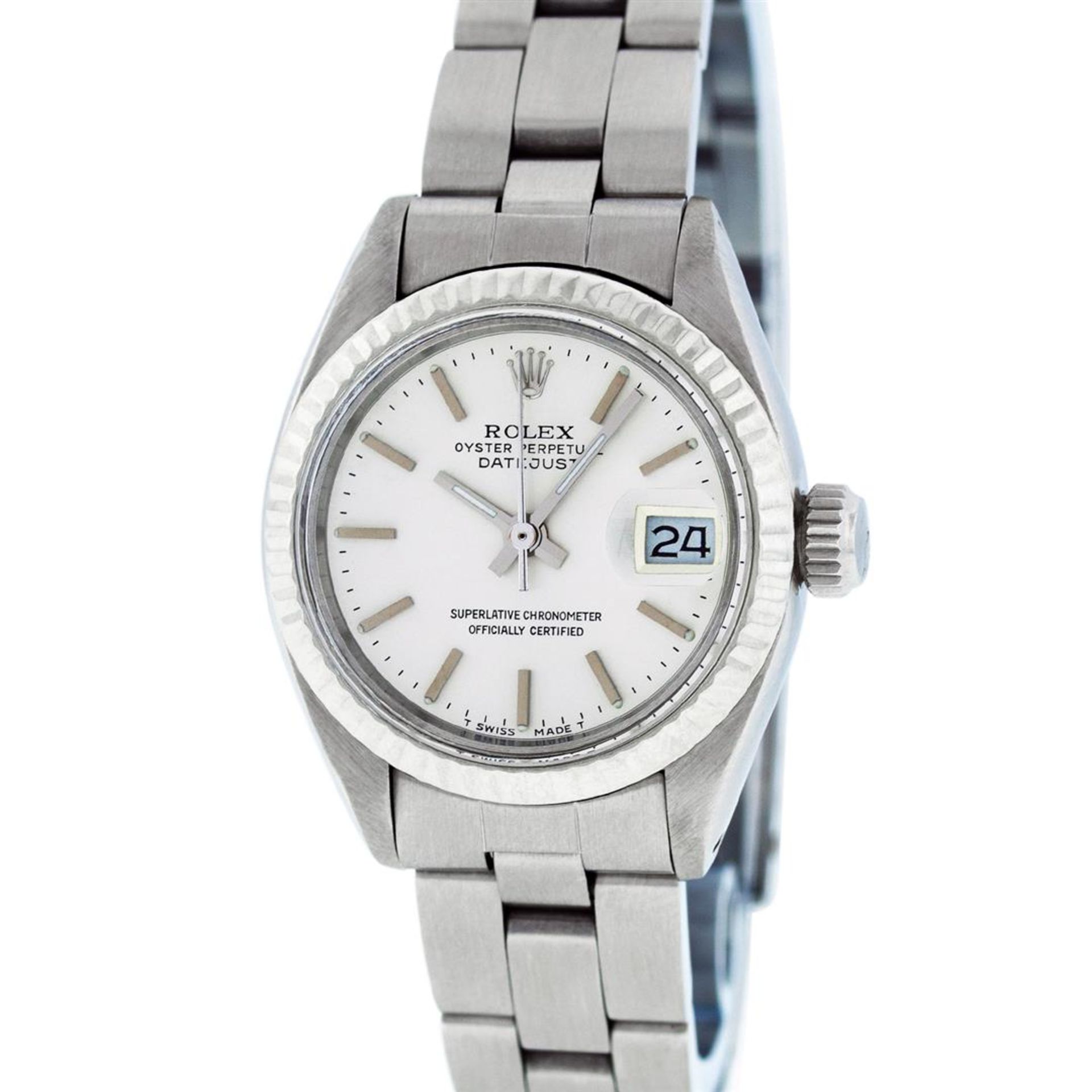 Rolex Ladies Stainless Steel Silver Index Oyster Band 26MM Datejust Wristwatch - Image 2 of 8