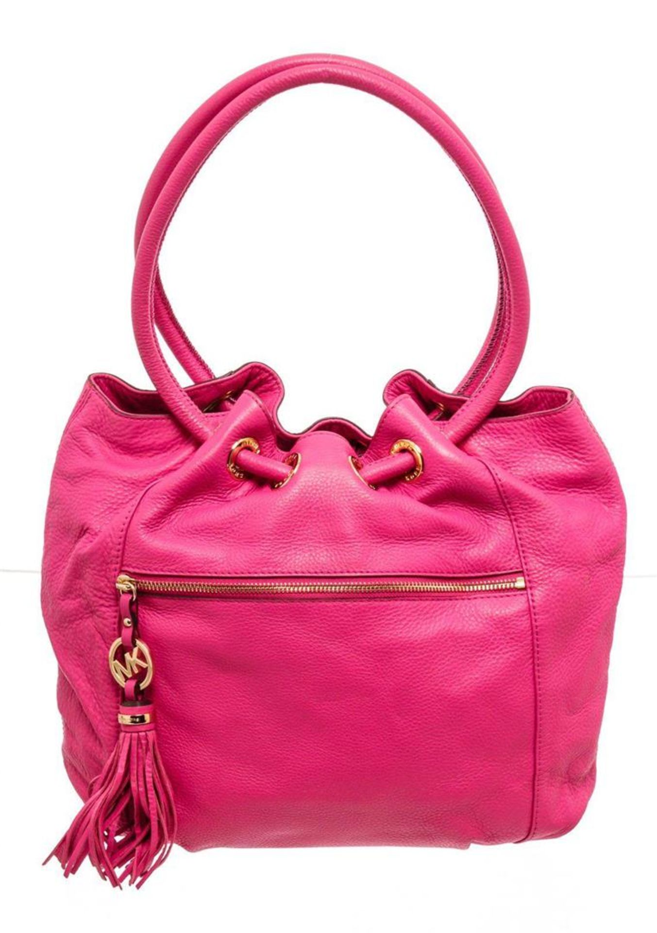 Michael Kors Pink Leather Knox Hobo Bag