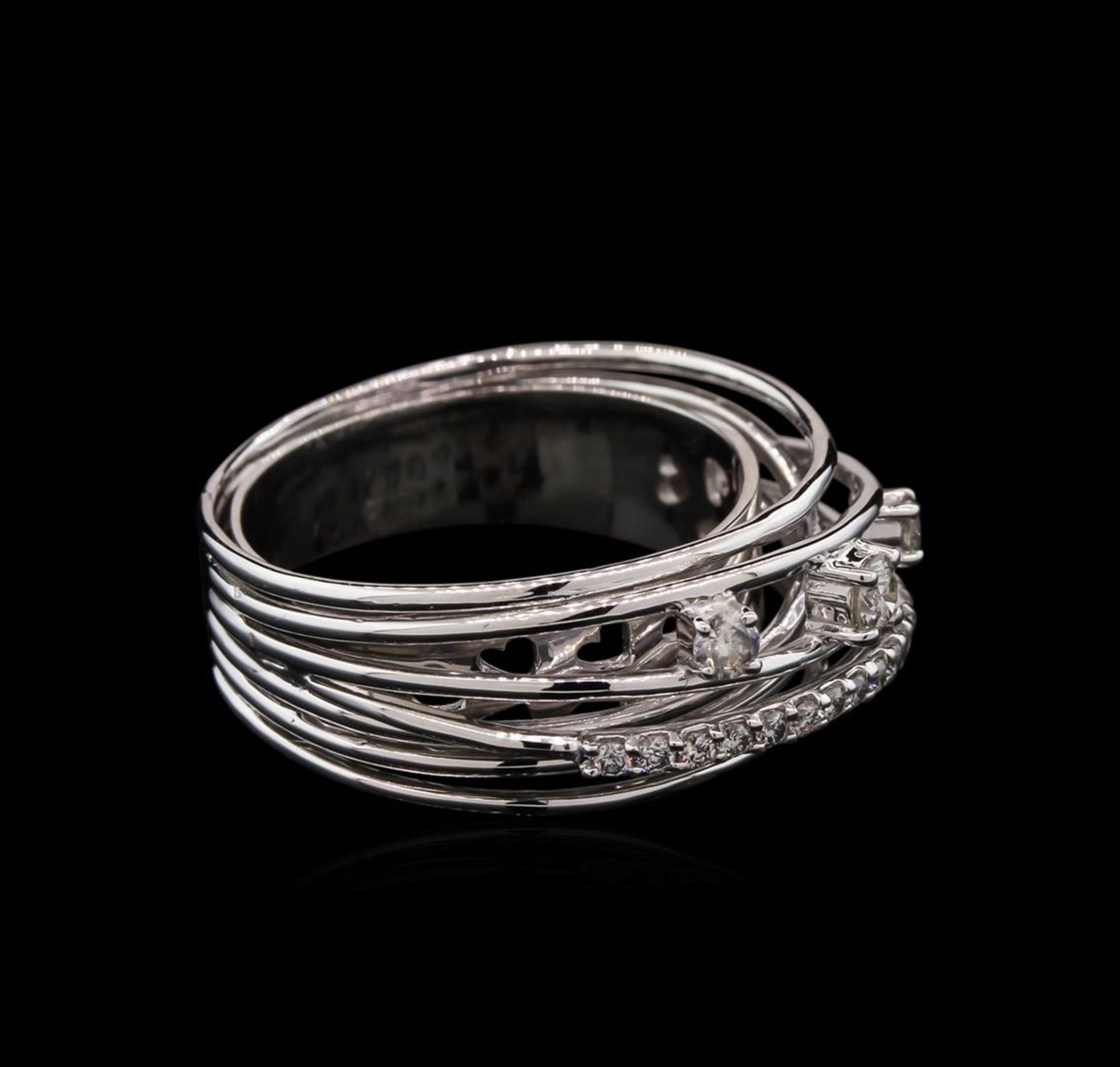 0.42 ctw Diamond Ring - 14KT White Gold - Image 2 of 2