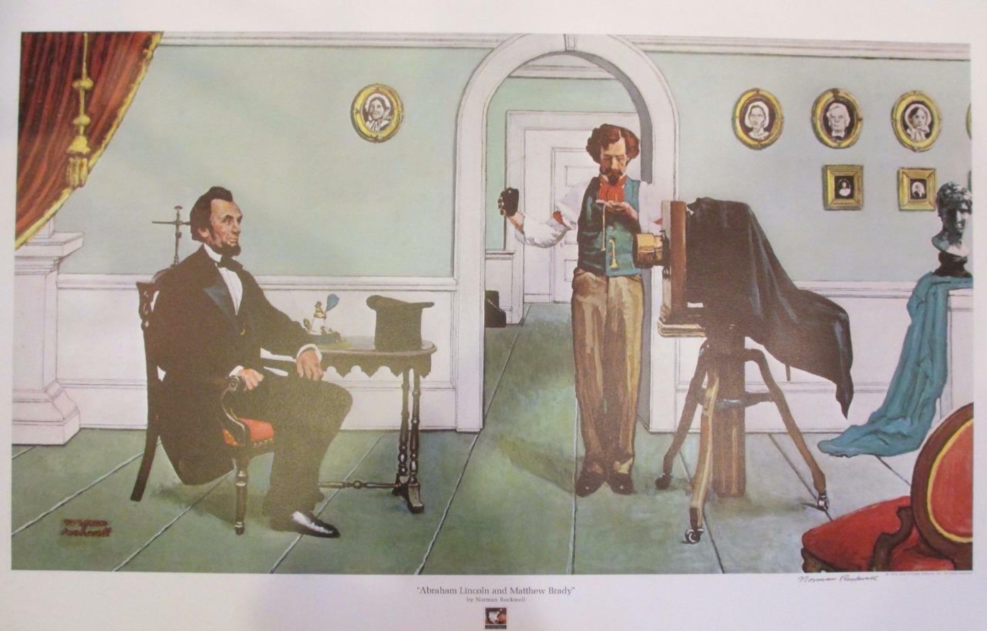 Norman Rockwell "Abraham Lincoln & M. Brady"