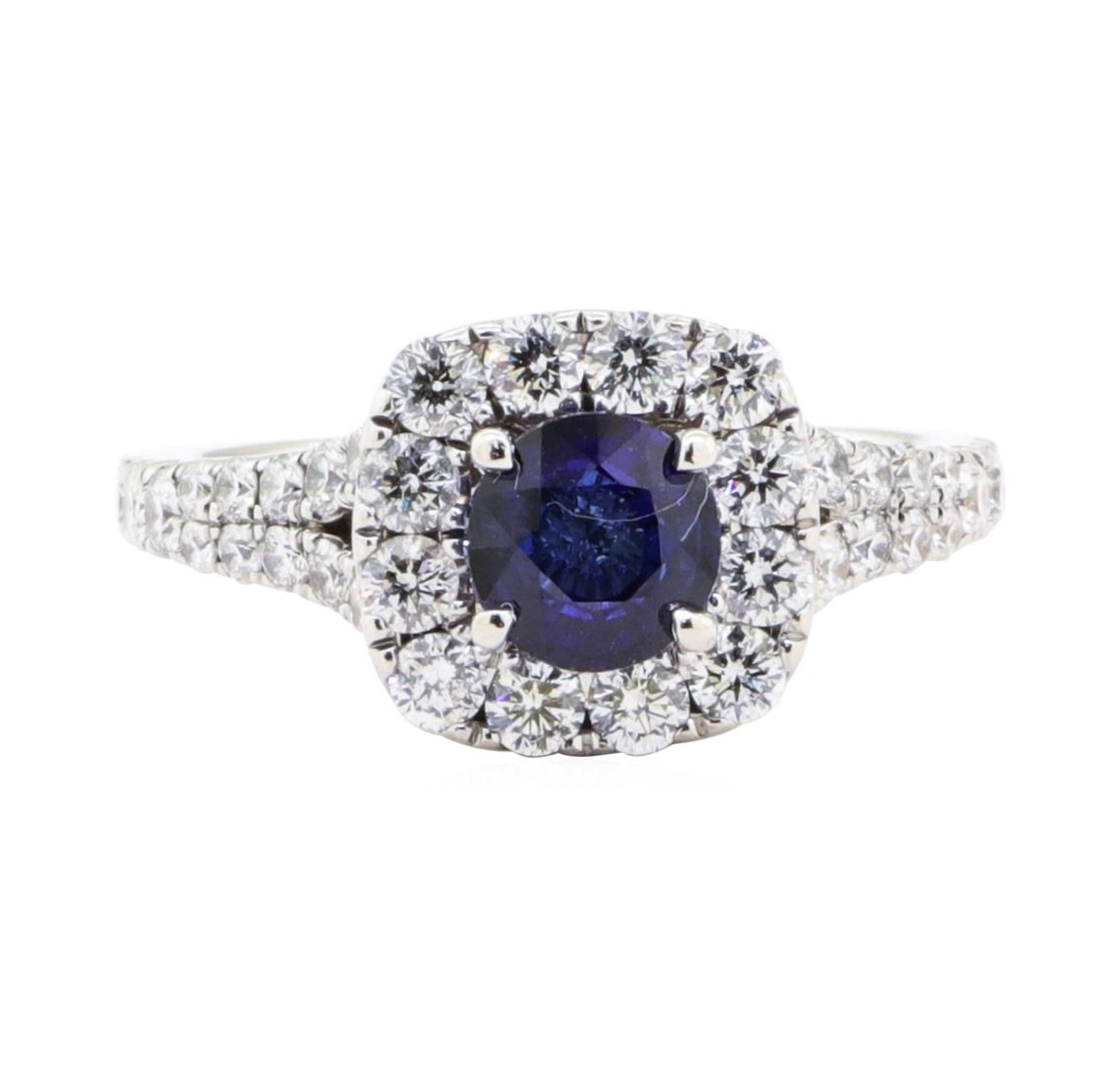 2.20 ctw Sapphire And Diamond Ring - 14KT White Gold - Image 2 of 6