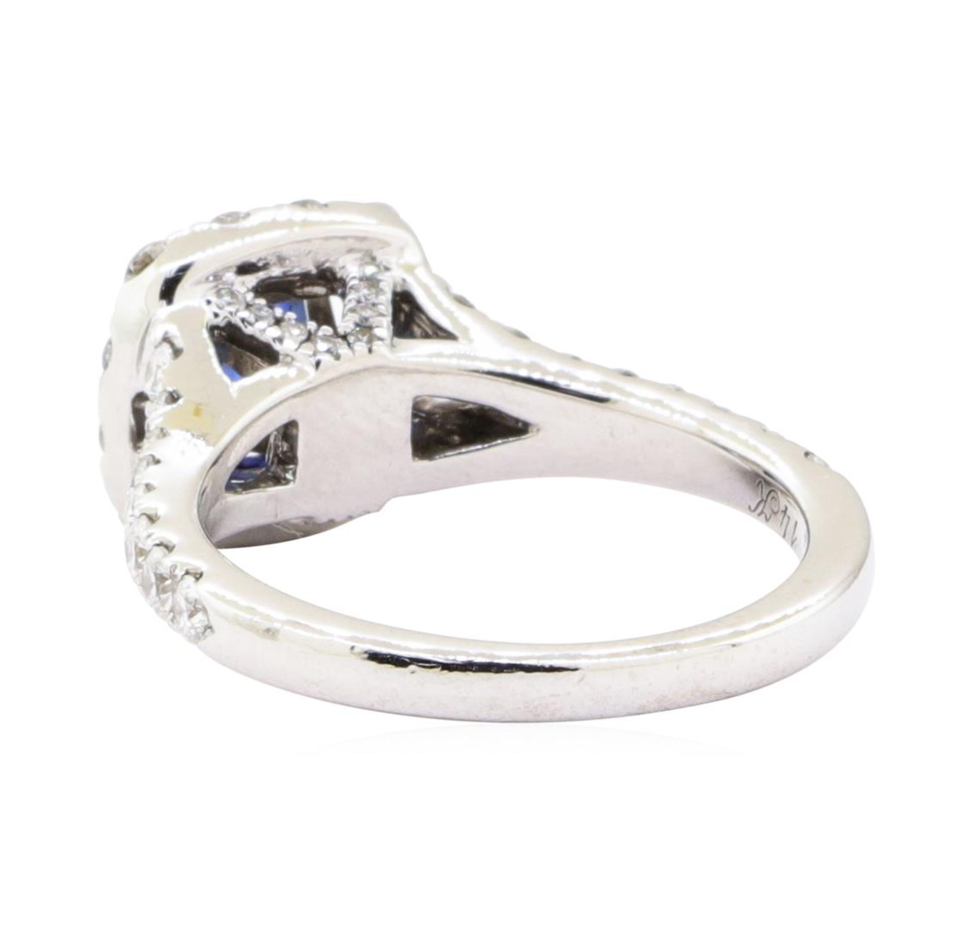 2.20 ctw Sapphire And Diamond Ring - 14KT White Gold - Image 3 of 6