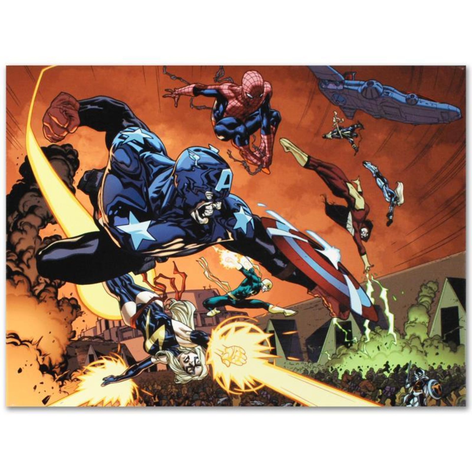 Marvel Comics "New Avengers #59" Numbered Limited Edition Giclee on Canvas by St