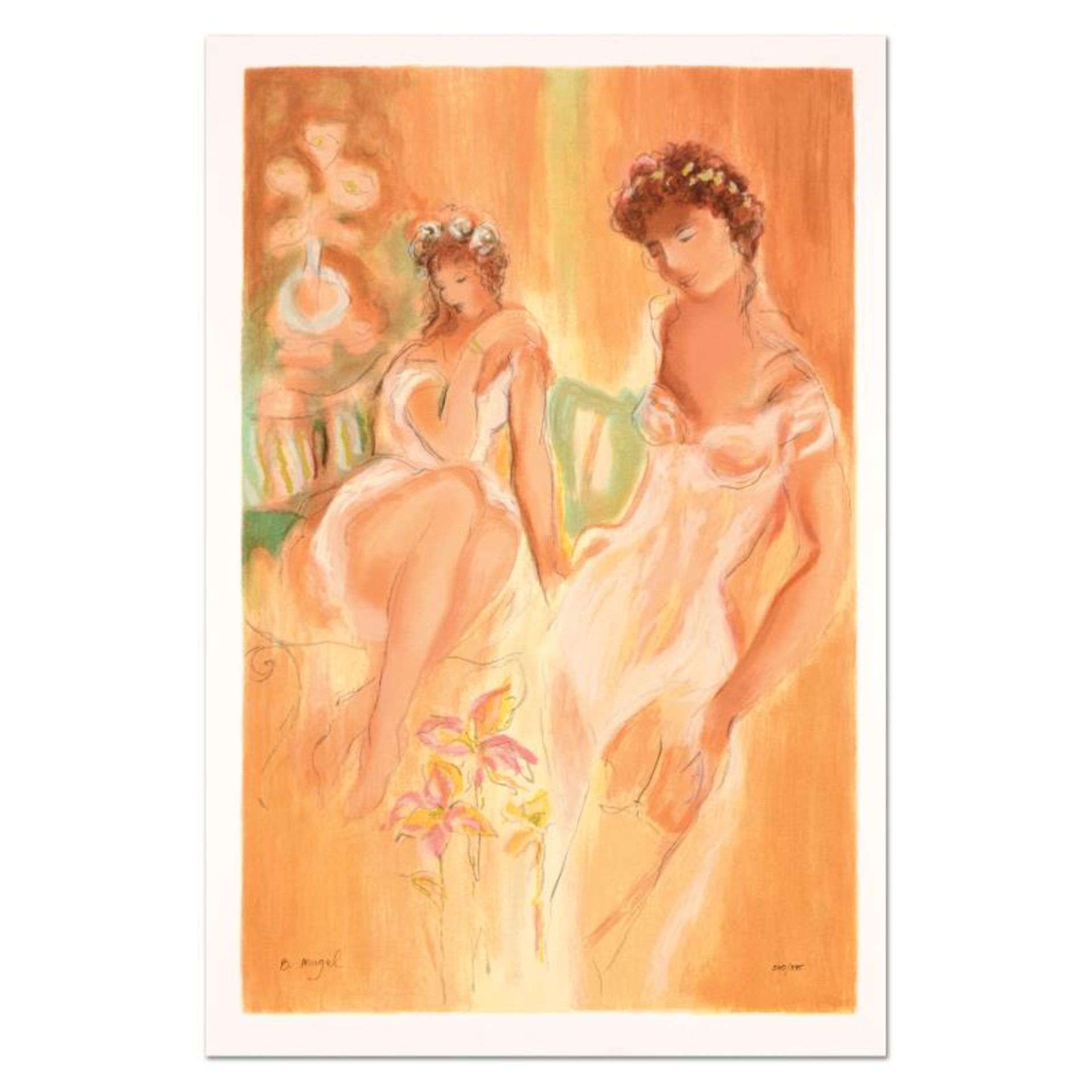 Batia Magal, "Sister" Limited Edition Serigraph, Numbered and Hand Signed with C