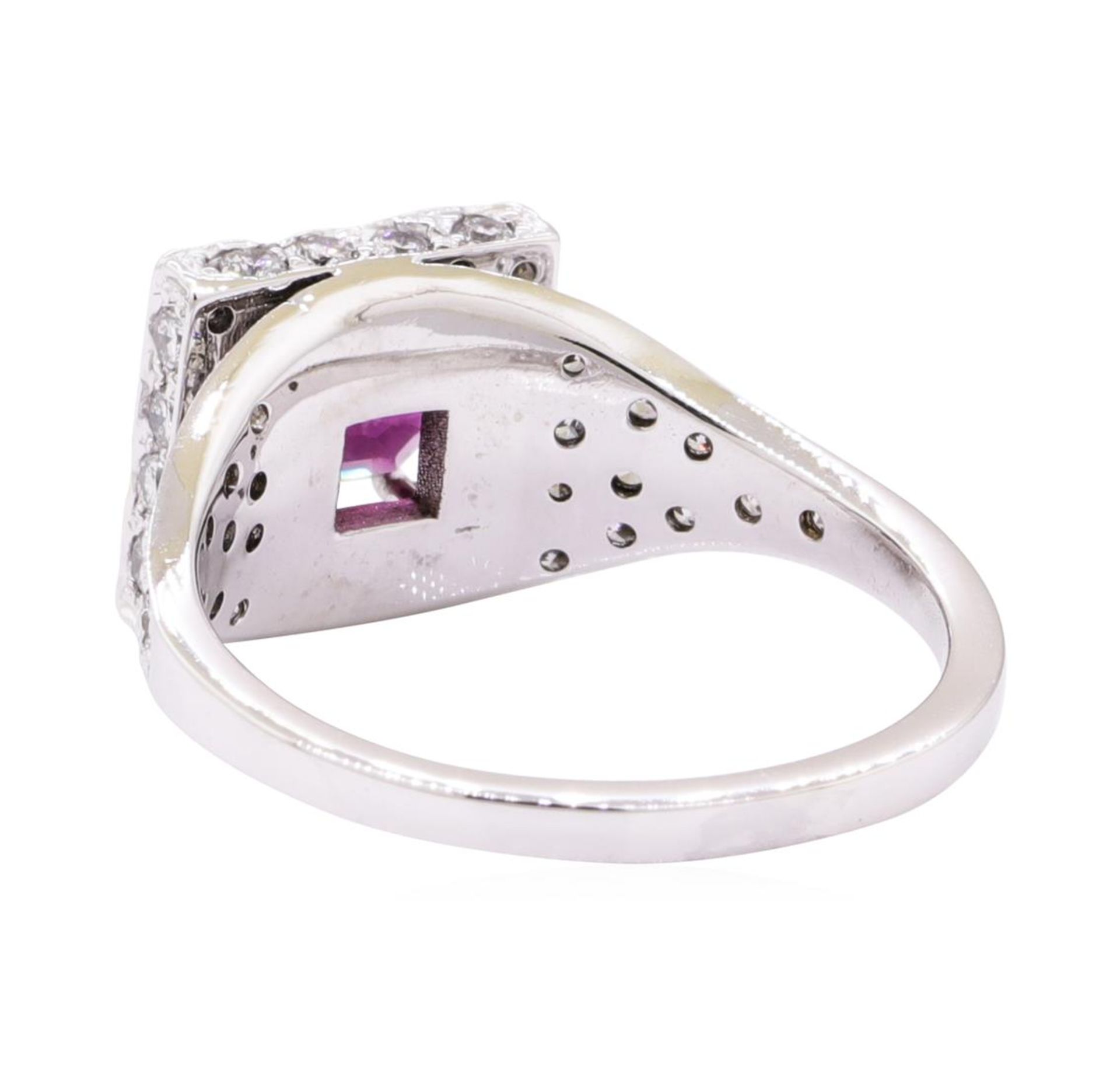 2.02 ctw Ruby And Diamond Ring - 14KT White Gold - Image 3 of 5