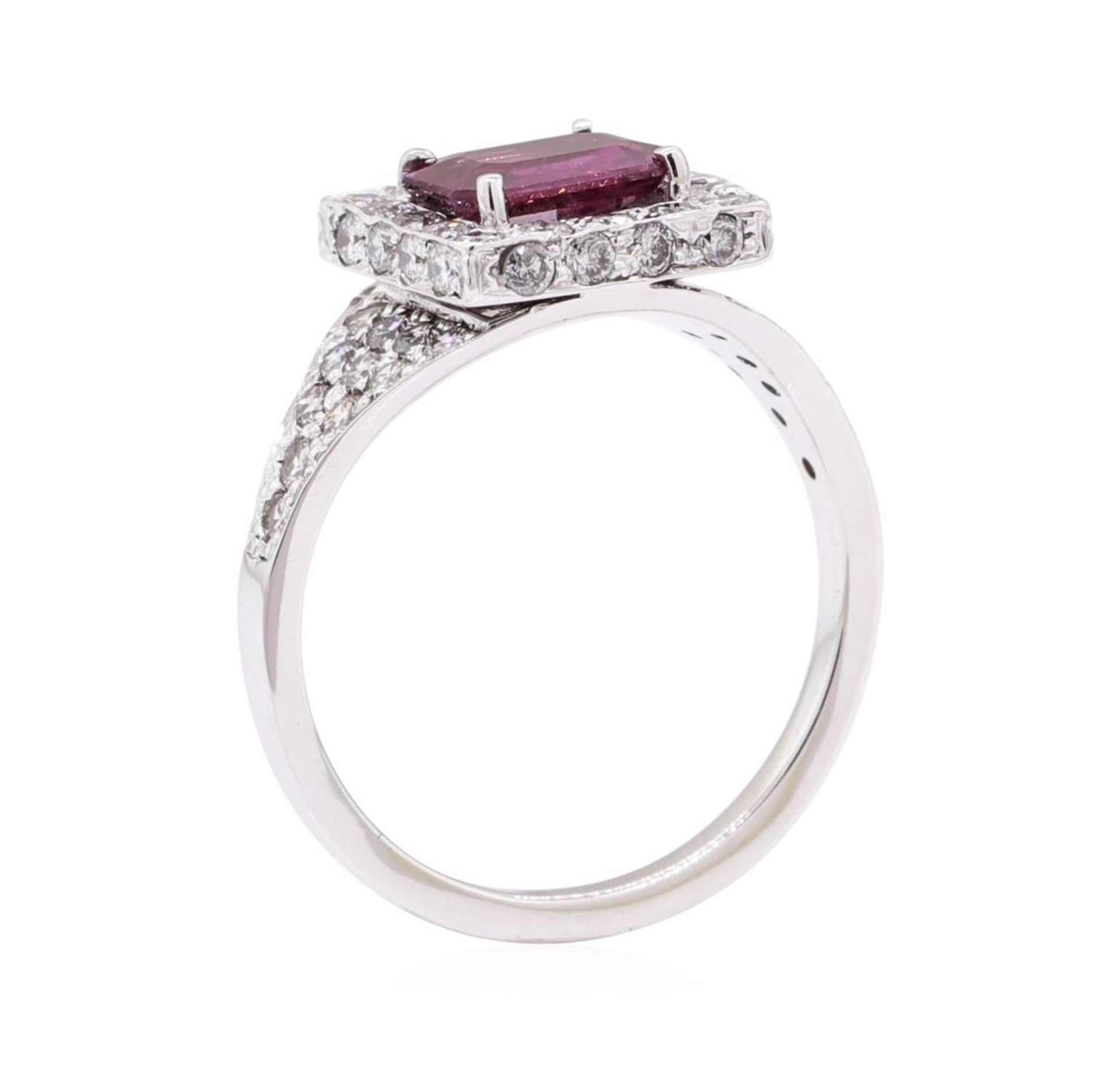 2.02 ctw Ruby And Diamond Ring - 14KT White Gold - Image 4 of 5