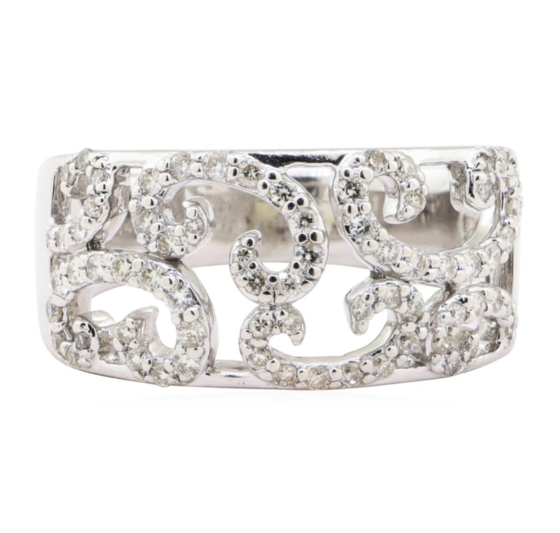 0.58ctw Diamond Half-Dome Band - 14KT White Gold - Image 2 of 4