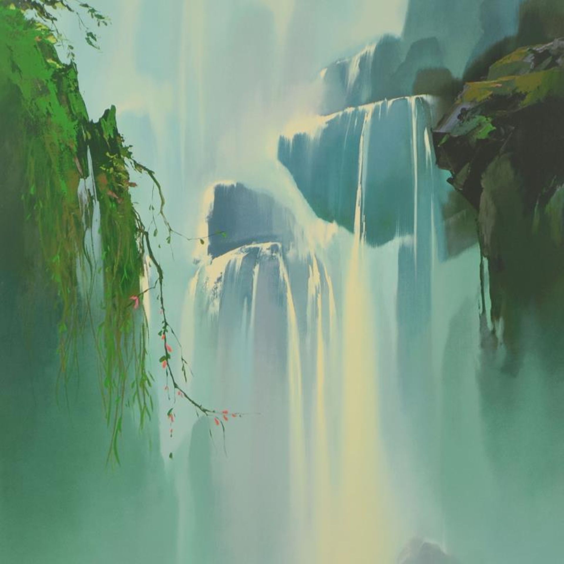 Misty Falls by Leung, Thomas - Image 2 of 2