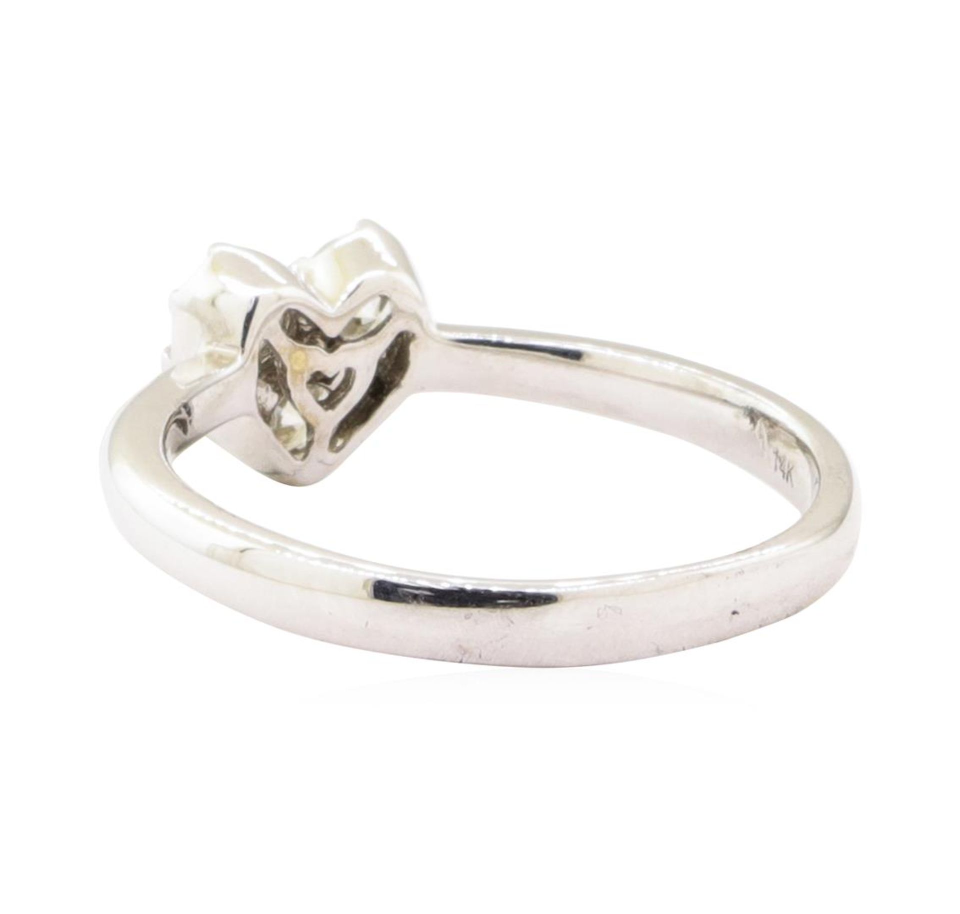 0.41ctw Diamond Heart Shaped Ring - 14KT White Gold - Image 3 of 4