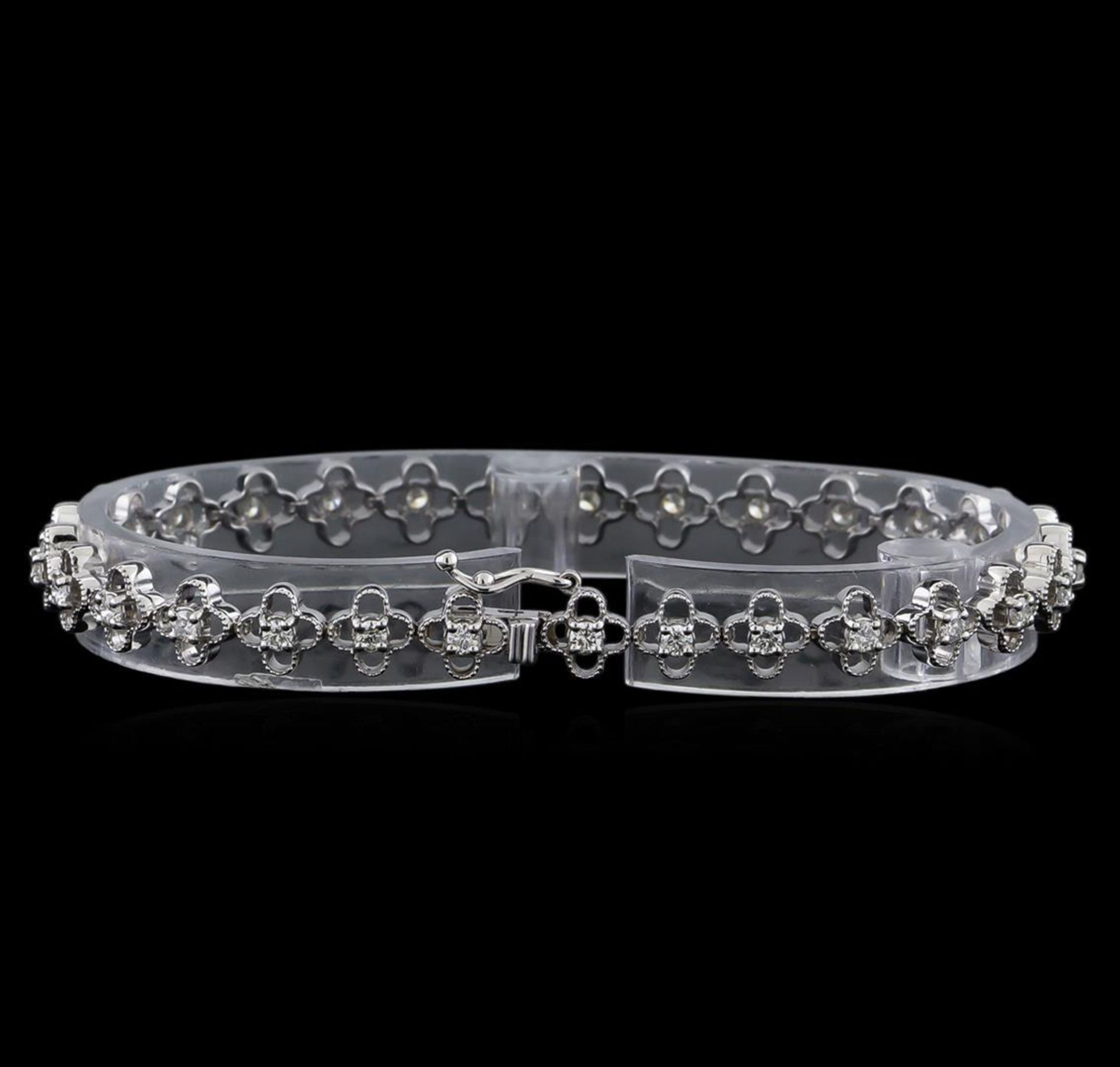 1.13 ctw Diamond Bracelet - 14KT White Gold - Image 2 of 4