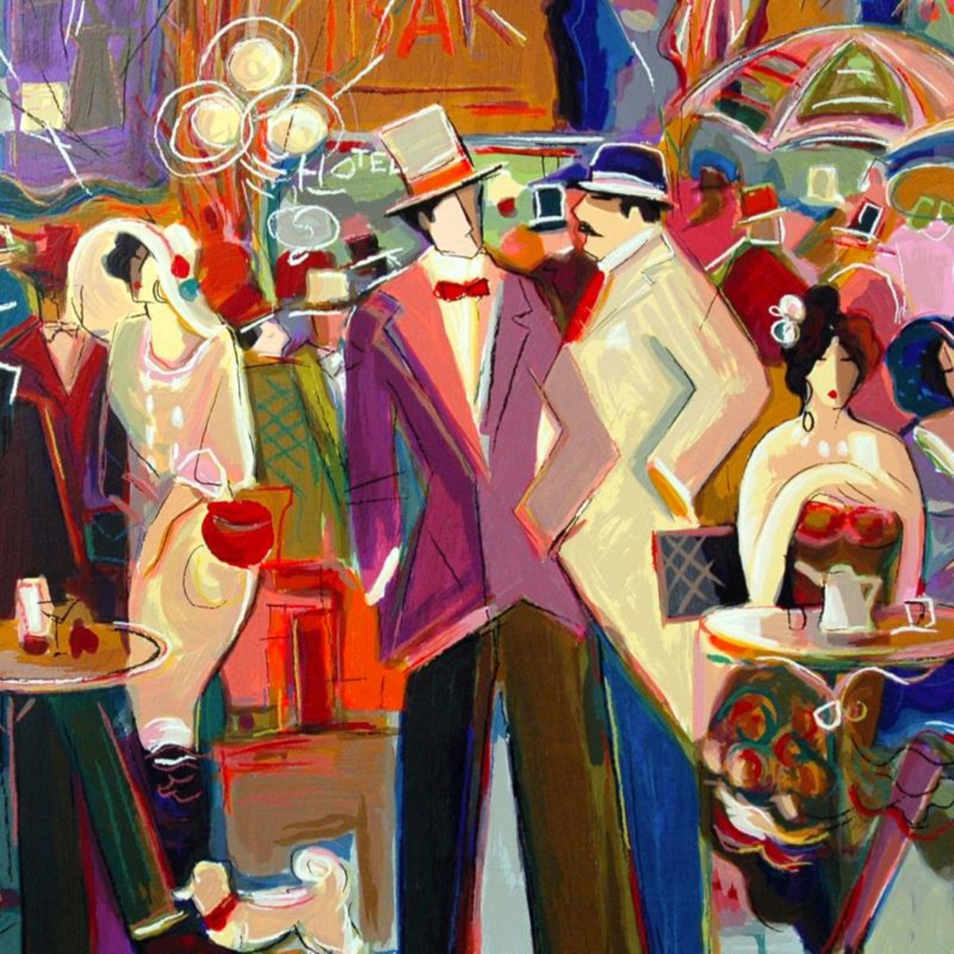 Isaac Maimon, "La Grande Barre" Limited Edition Serigraph, Numbered and Hand Sig - Image 2 of 2