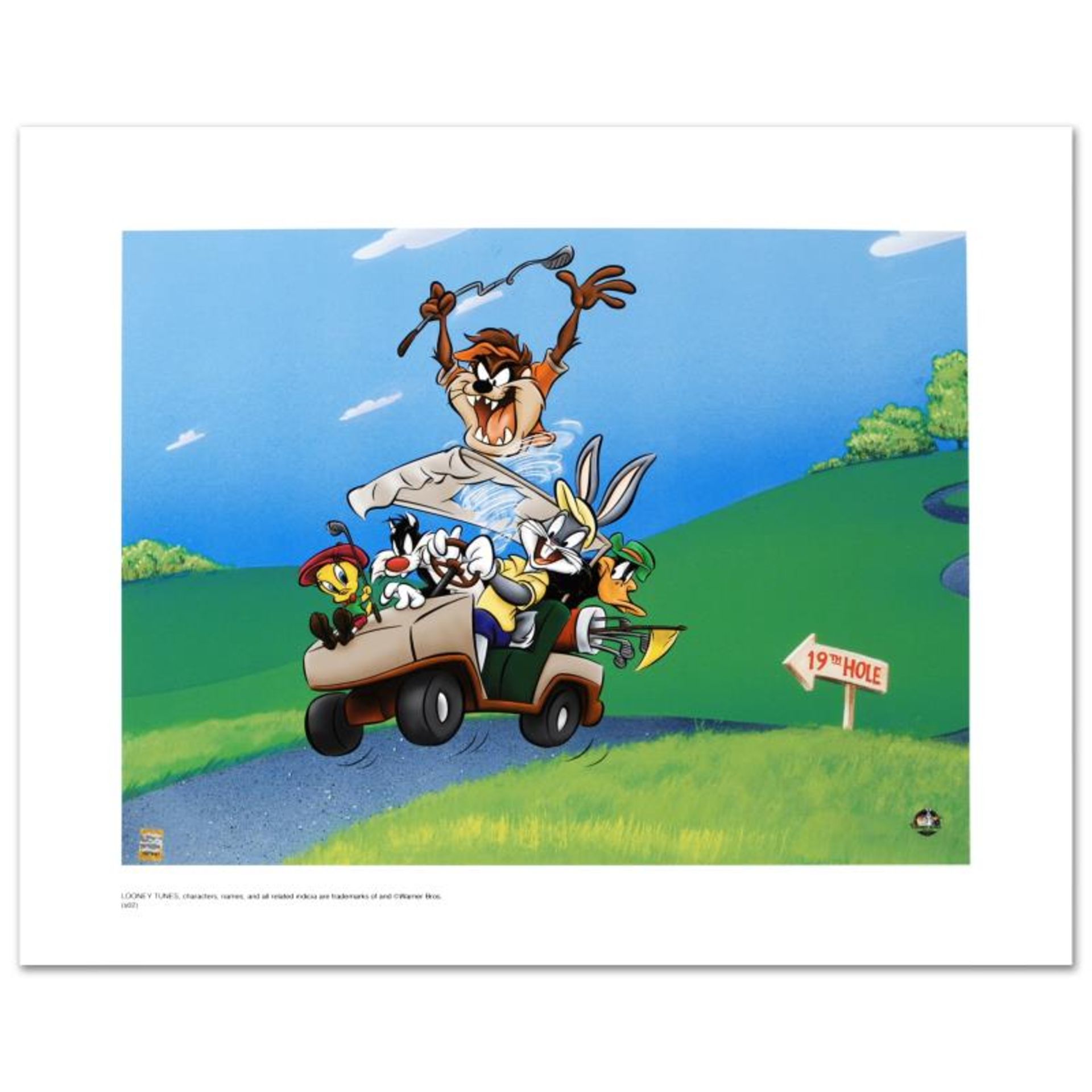 "To The 19th Hole" Limited Edition Giclee from Warner Bros., Numbered with Holog