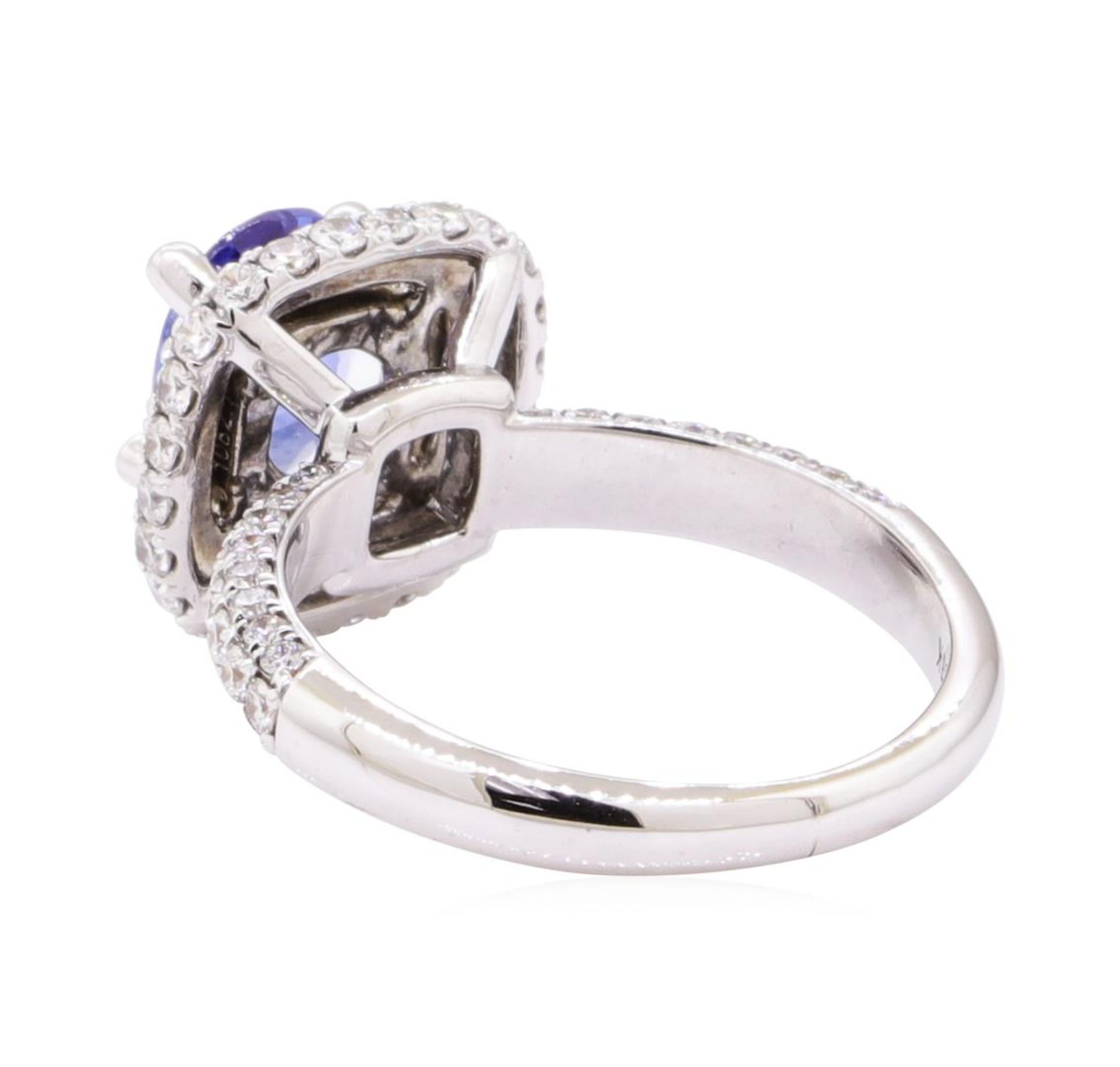 2.44 ctw Sapphire And Diamond Ring - 14KT White Gold - Image 3 of 5