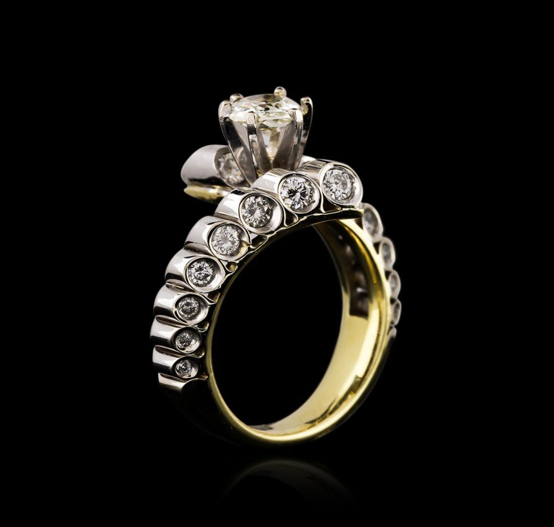 18KT Yellow Gold 1.53 ctw Diamond Ring - Image 3 of 4