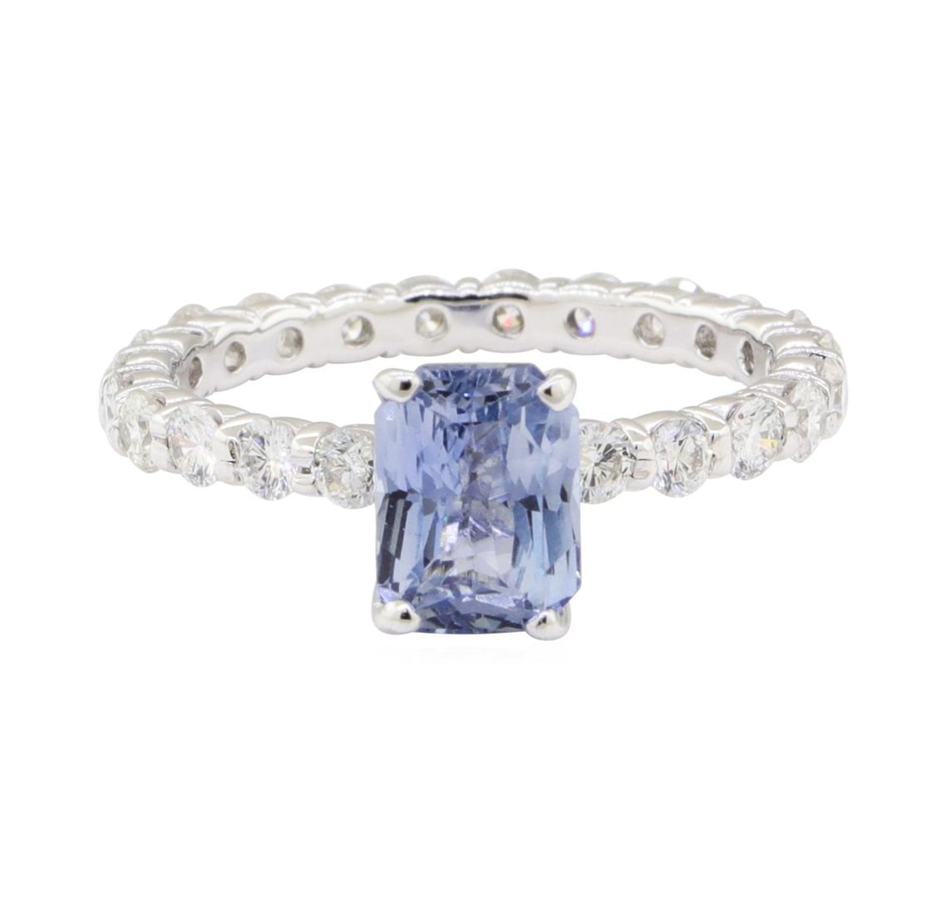 2.84 ctw Sapphire and Diamond Ring - 14KT White Gold - Image 2 of 5