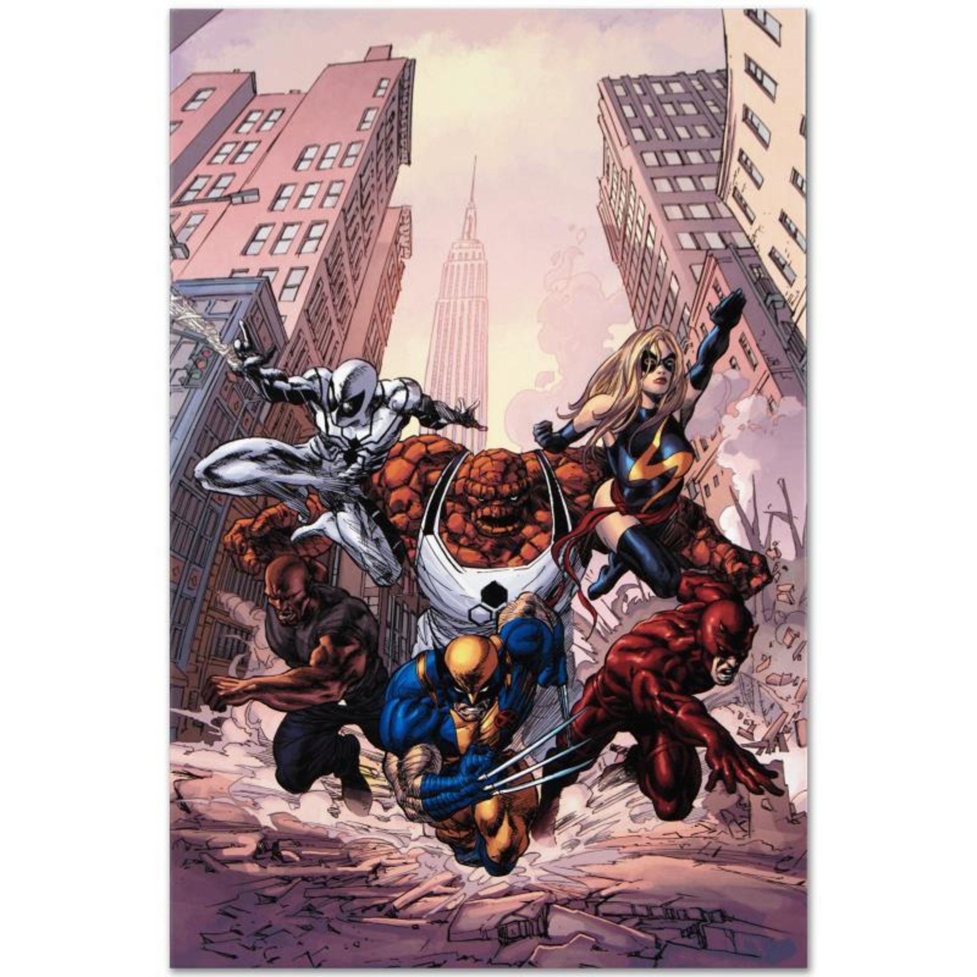 Marvel Comics "New Avengers #17" Numbered Limited Edition Giclee on Canvas by Mi