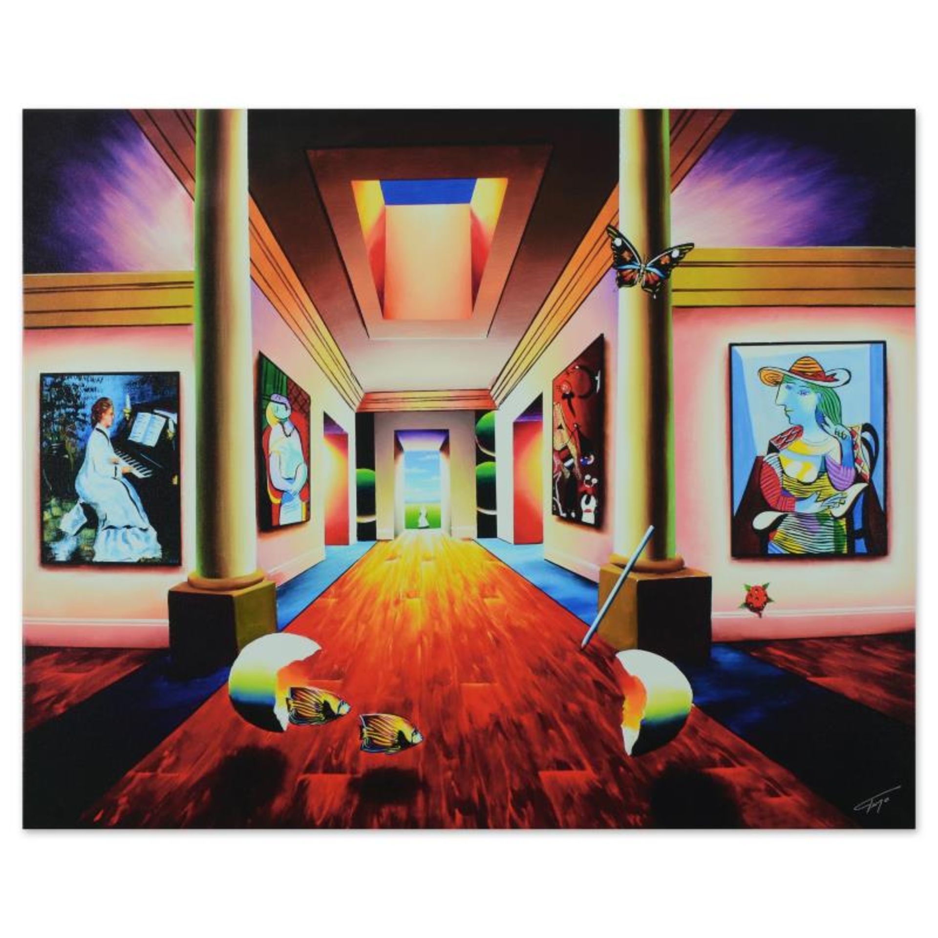 Ferjo, "Hallway of Grandeur" Limited Edition on Gallery Wrapped Canvas, Numbered