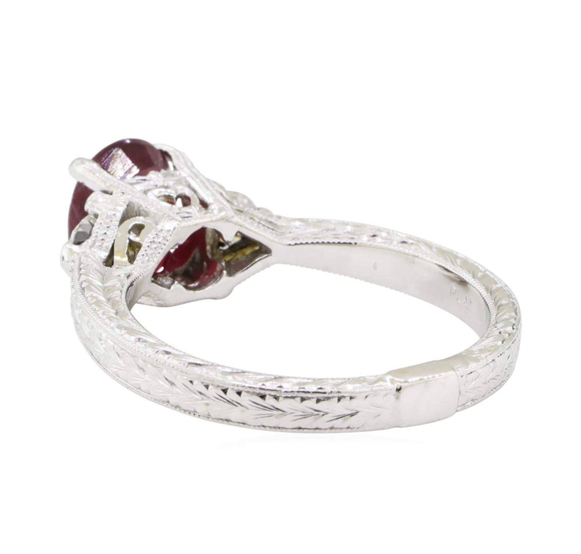 2.40 ctw Ruby and Diamond Ring - 18KT White Gold - Image 3 of 5