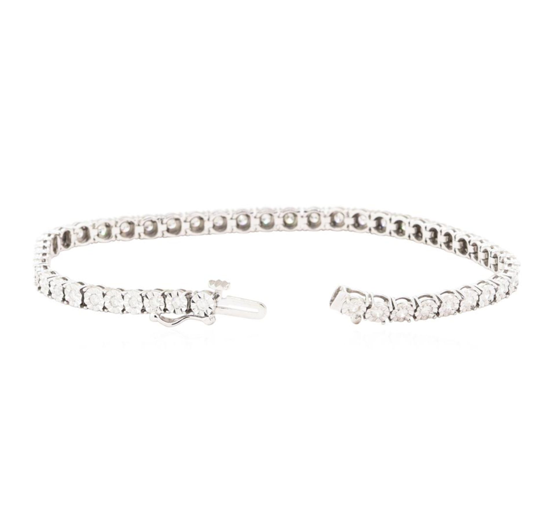 1.00 ctw Diamond Tennis Bracelet - 10KT White Gold - Image 3 of 4