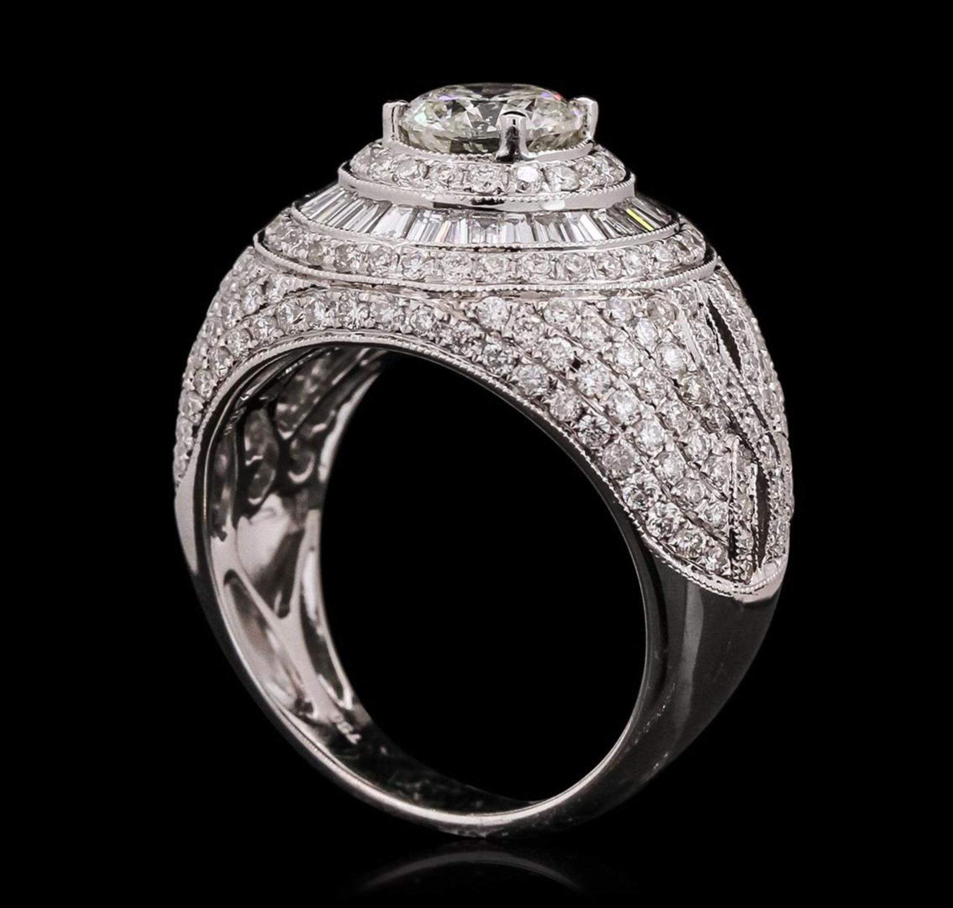 18KT White Gold 2.97 ctw Diamond Ring - Image 3 of 4