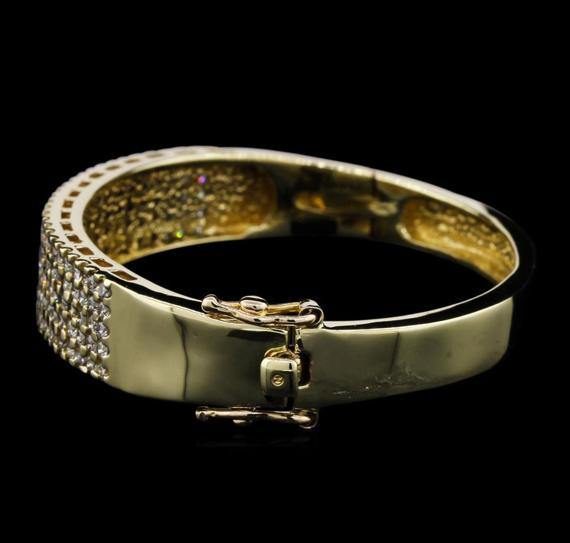 2.75 ctw Diamond Bangle Bracelet - 14KT Yellow Gold - Image 2 of 4