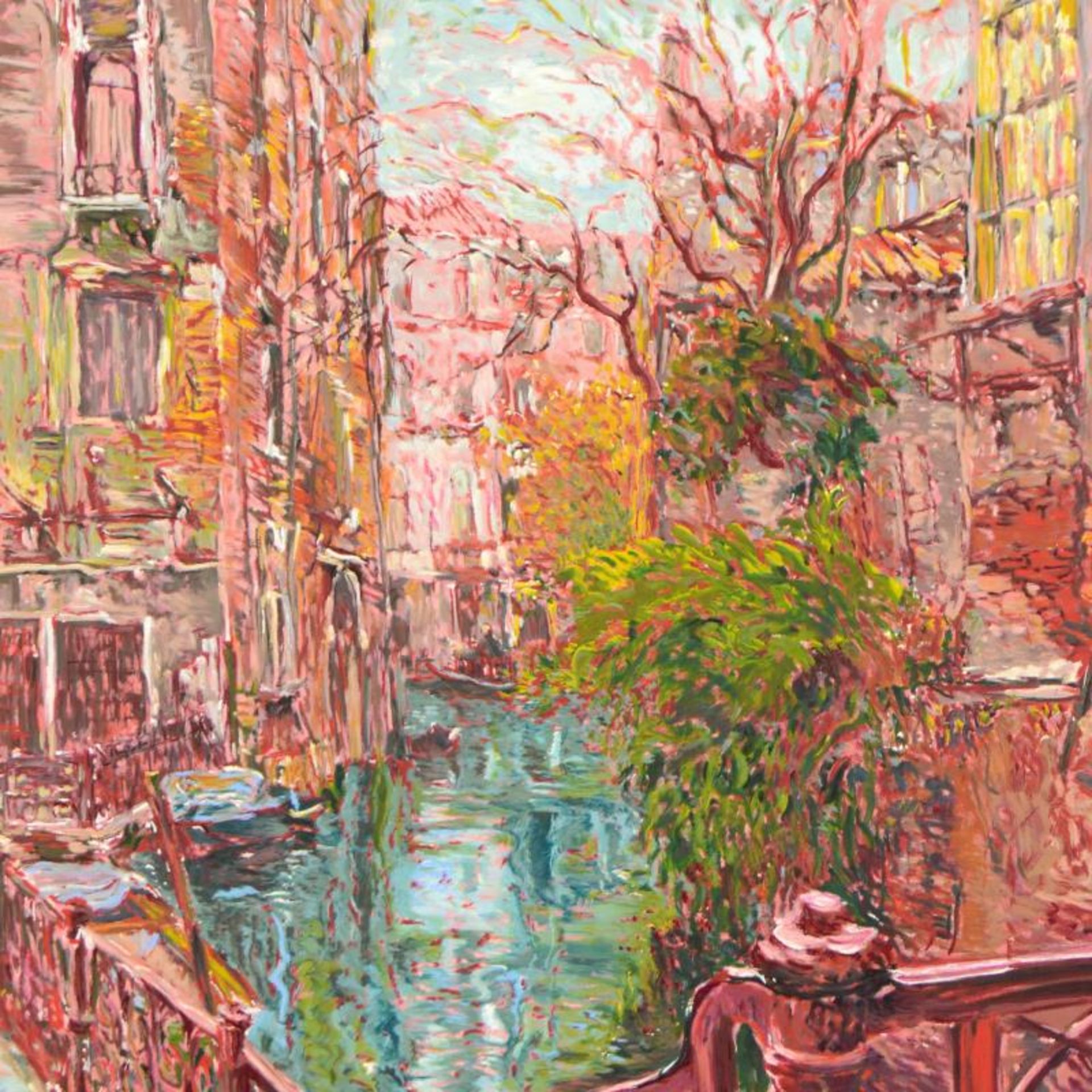 Marco Sassone, "Venice Reflections" Limited Edition Serigraph (32" x 40"), Numbe - Image 2 of 2