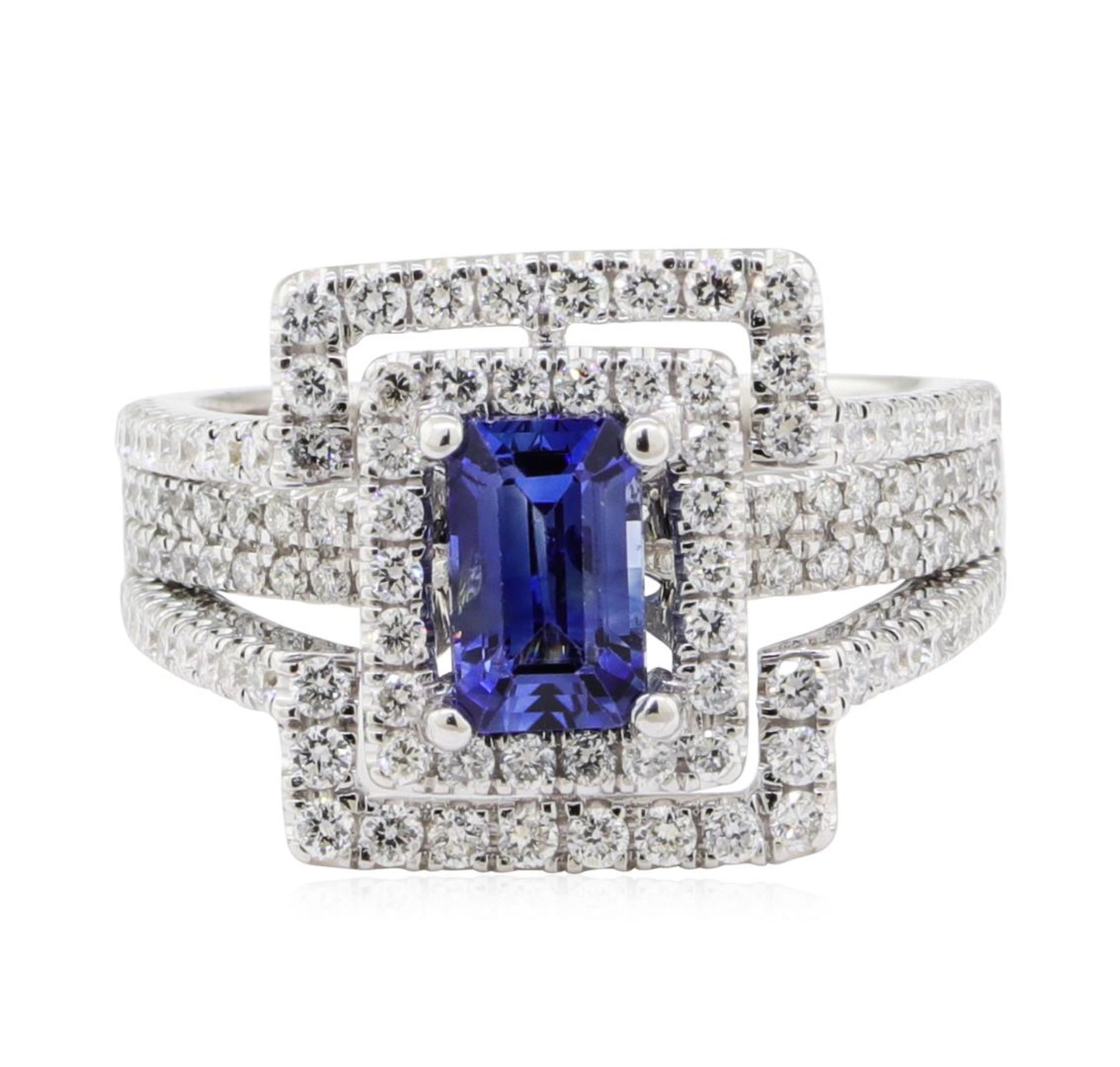 2.40 ctw Sapphire and Diamond Ring - 14KT White Gold - Image 2 of 5