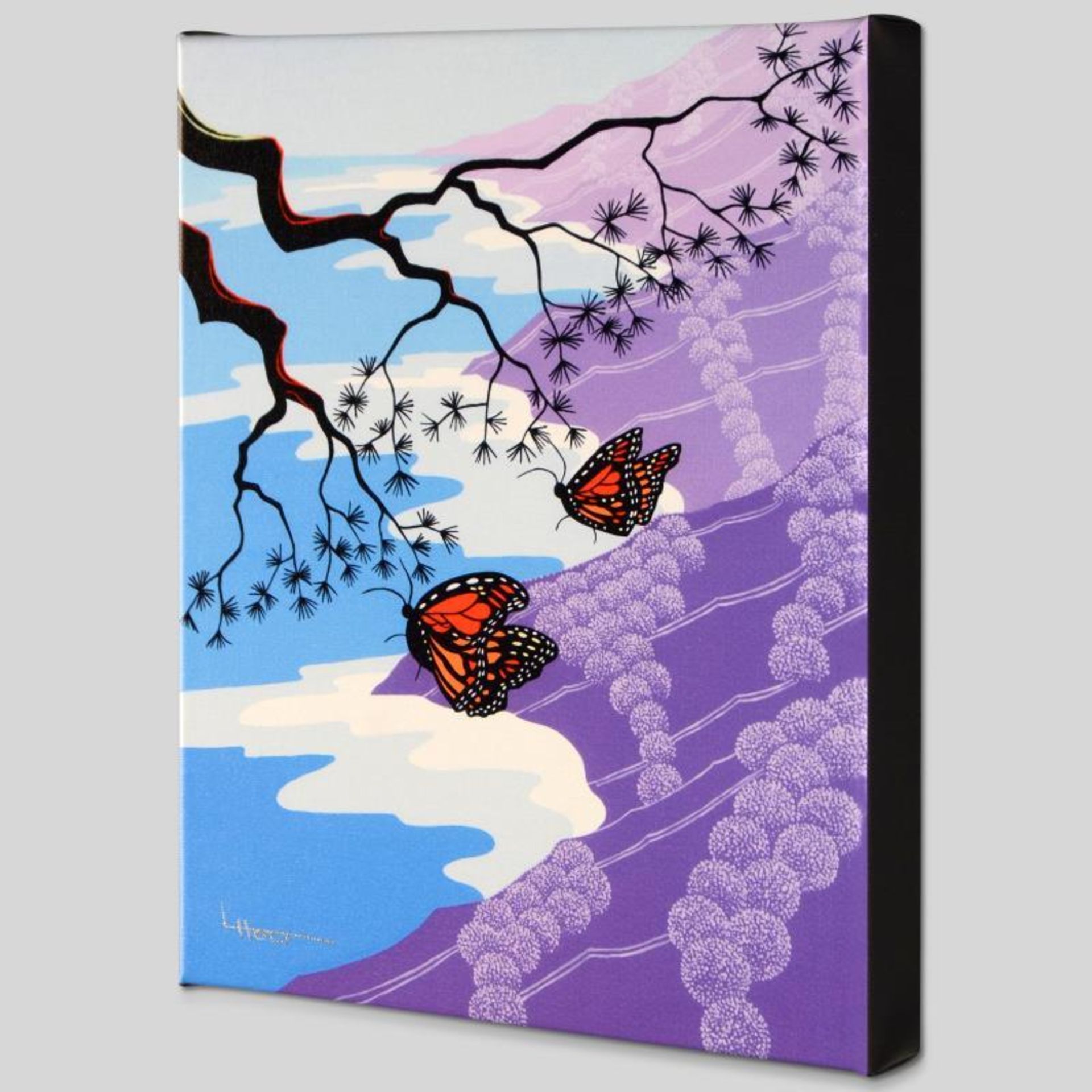 "Monarchs" Limited Edition Giclee on Canvas by Larissa Holt, Numbered and Signed - Image 2 of 2