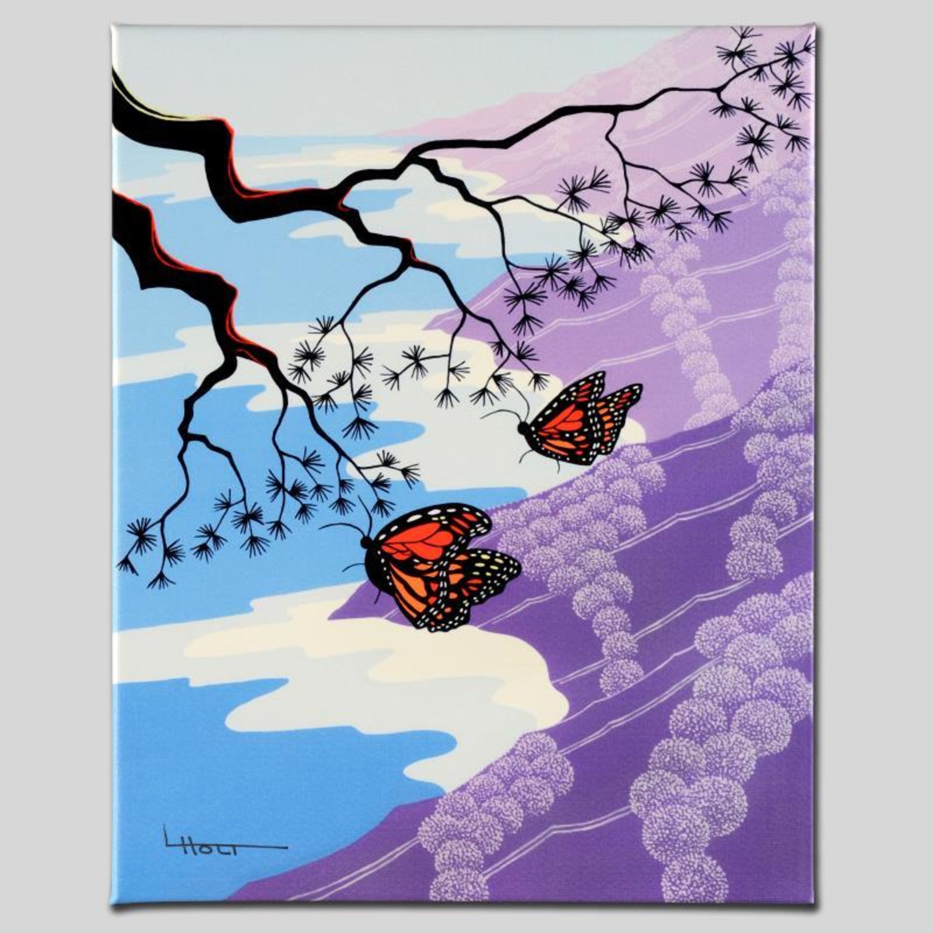 "Monarchs" Limited Edition Giclee on Canvas by Larissa Holt, Numbered and Signed