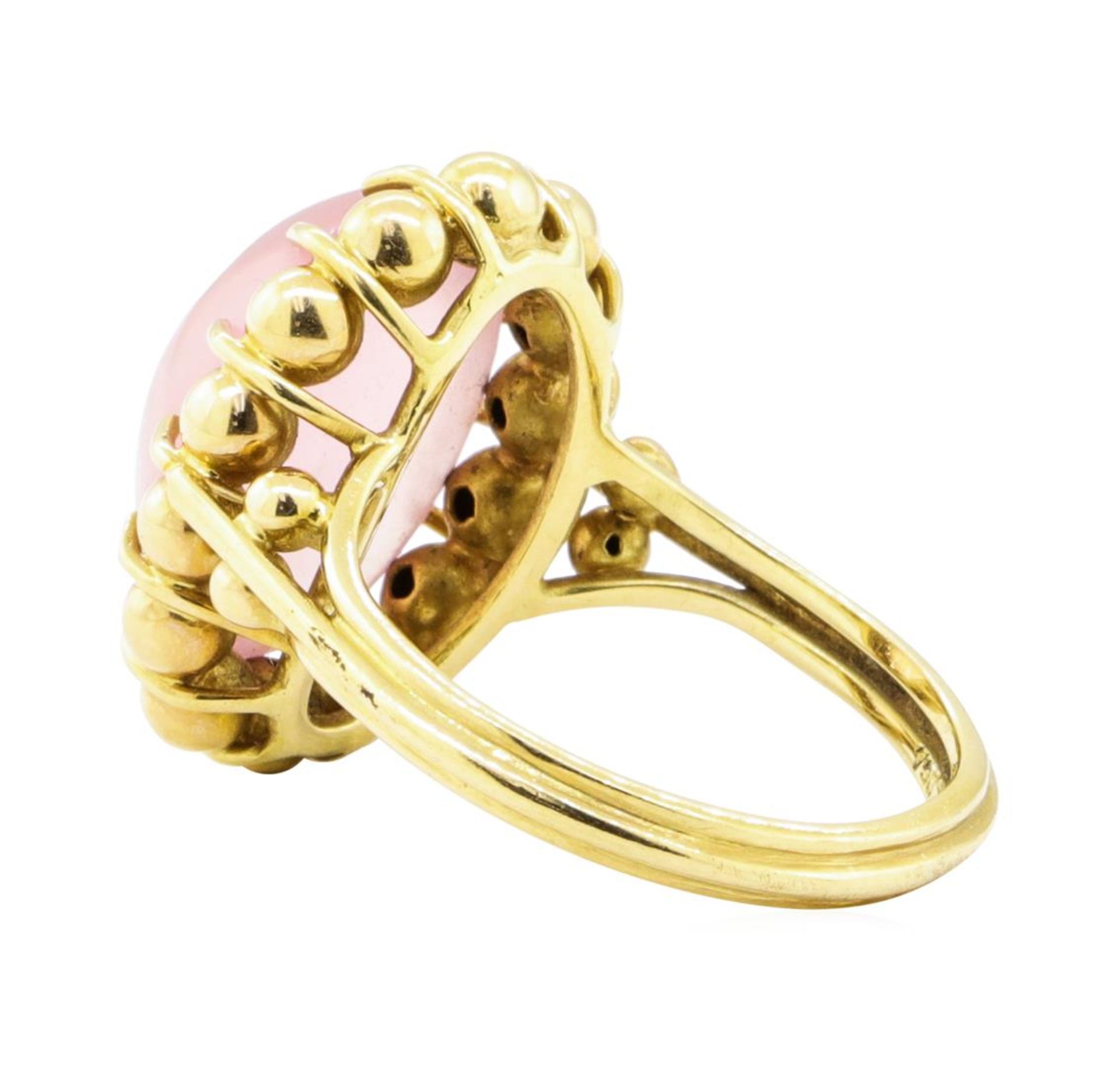 9.00ct Rose Quartz Ring - 18KT Yellow Gold - Image 3 of 4