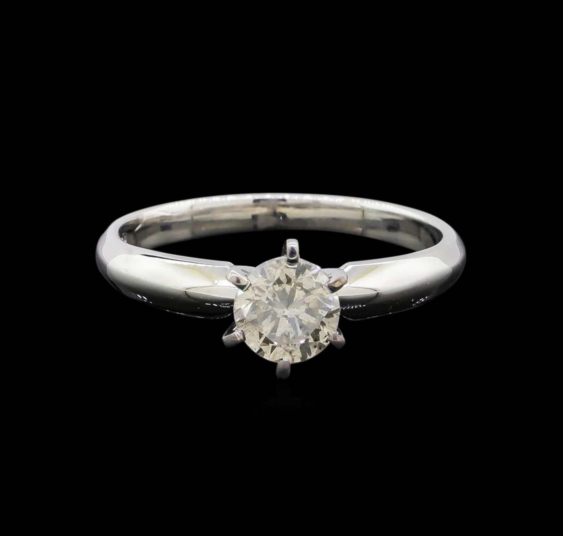 14KT White Gold 0.85 ctw Round Cut Diamond Solitaire Ring - Image 2 of 5