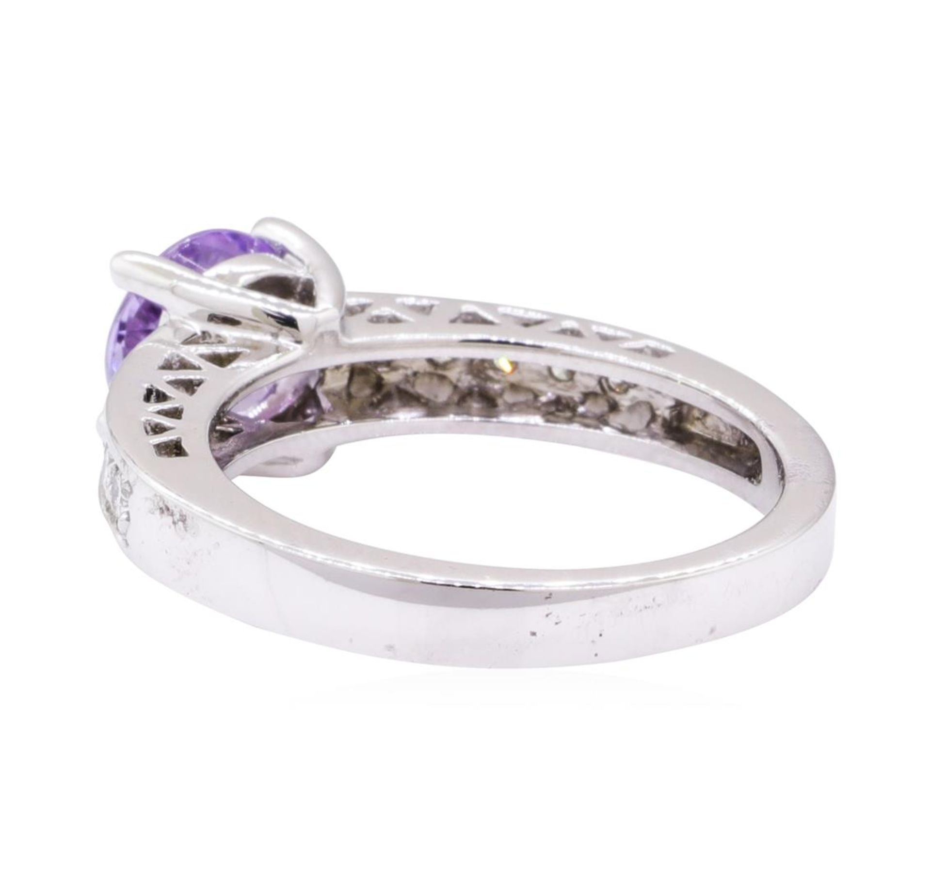 1.61 ctw Tanzanite And Diamond Ring - 14KT White Gold - Image 3 of 5