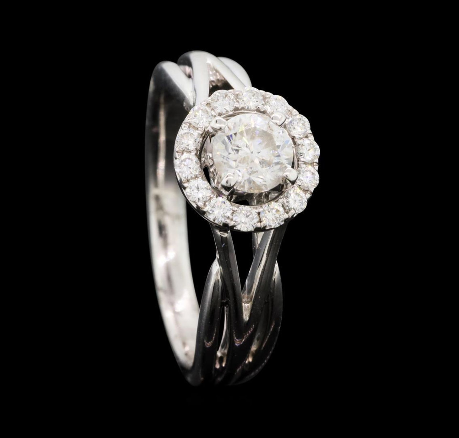 0.74 ctw Diamond Ring - 14KT White Gold - Image 4 of 5