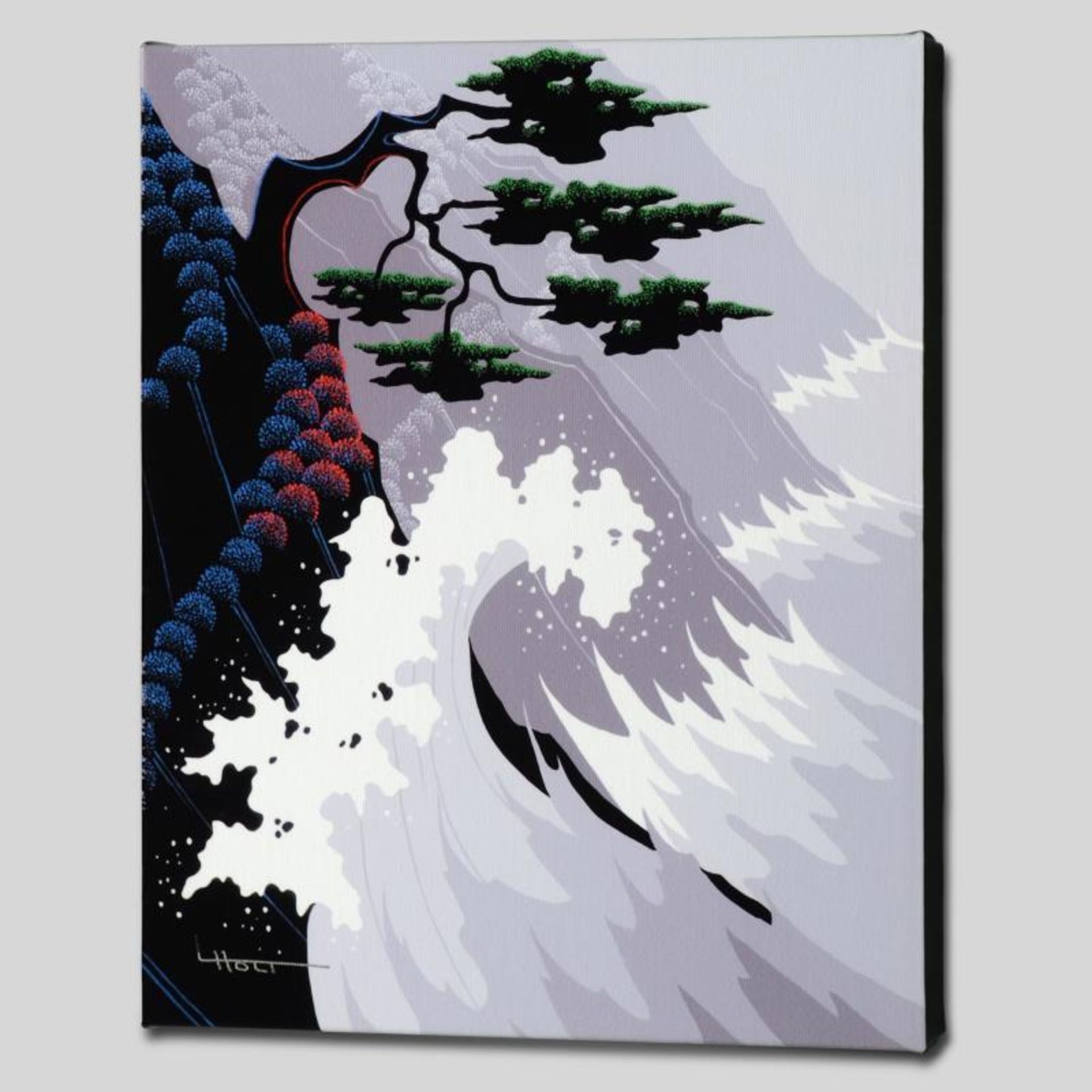 "Tsunami" Limited Edition Giclee on Canvas by Larissa Holt, Numbered and Signed. - Image 2 of 2