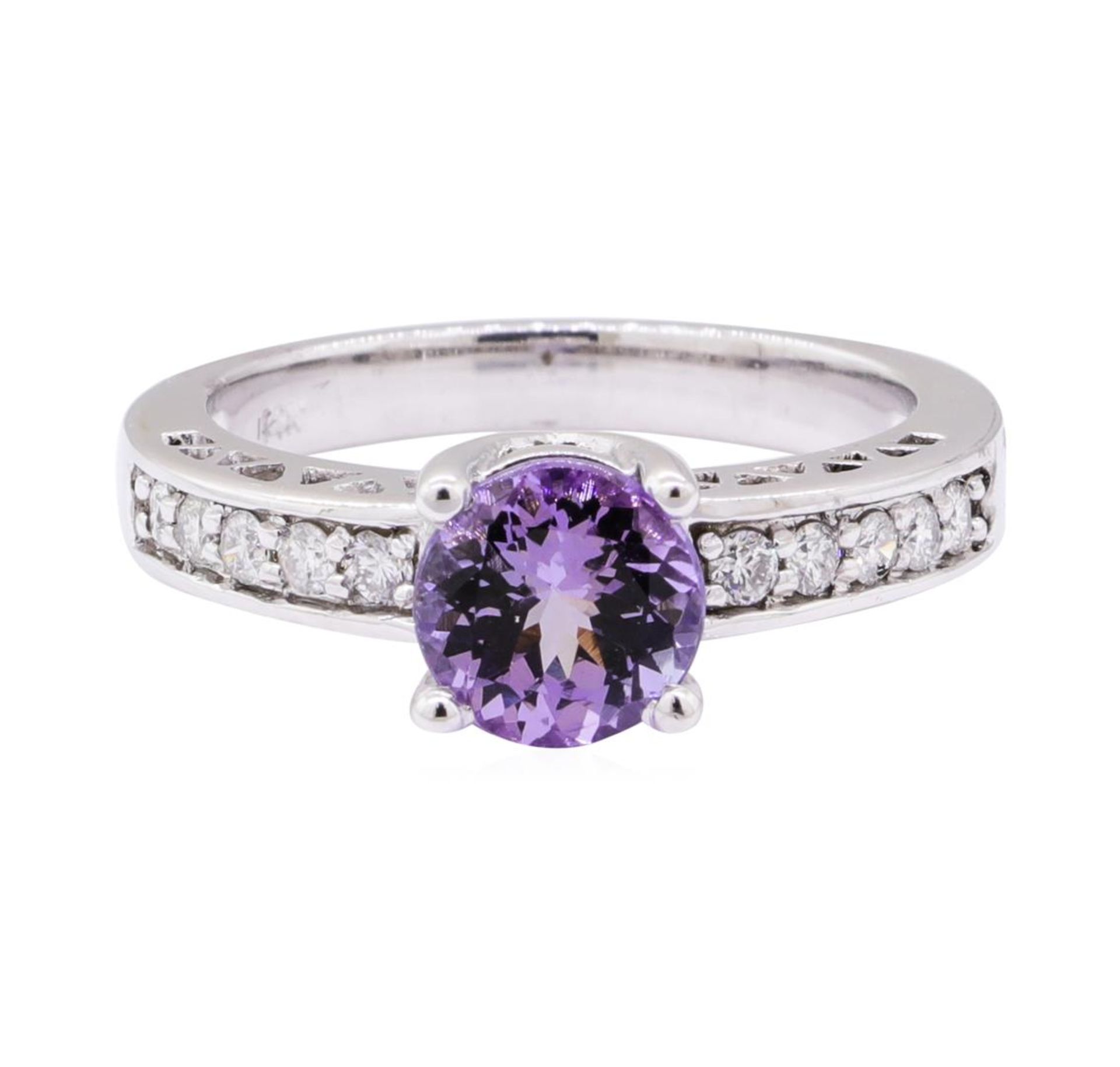 1.61 ctw Tanzanite And Diamond Ring - 14KT White Gold - Image 2 of 5