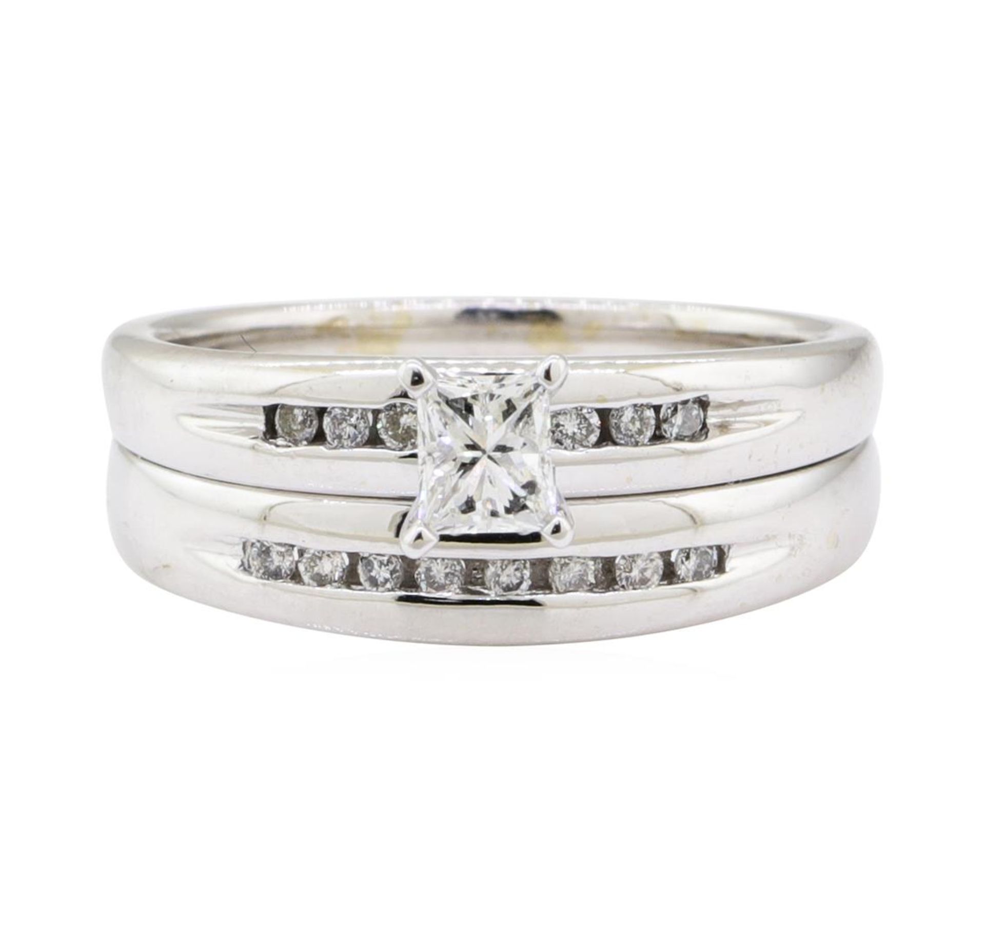 0.65ctw Diamond Wedding Set - 14KT White Gold - Image 2 of 4